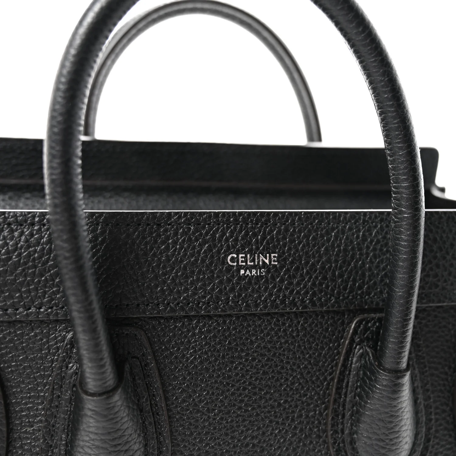 Drummed Calfskin Nano Luggage Black - Image 6
