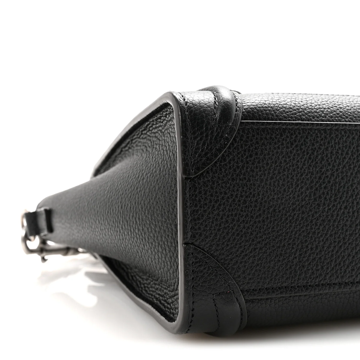 Drummed Calfskin Nano Luggage Black - Image 9