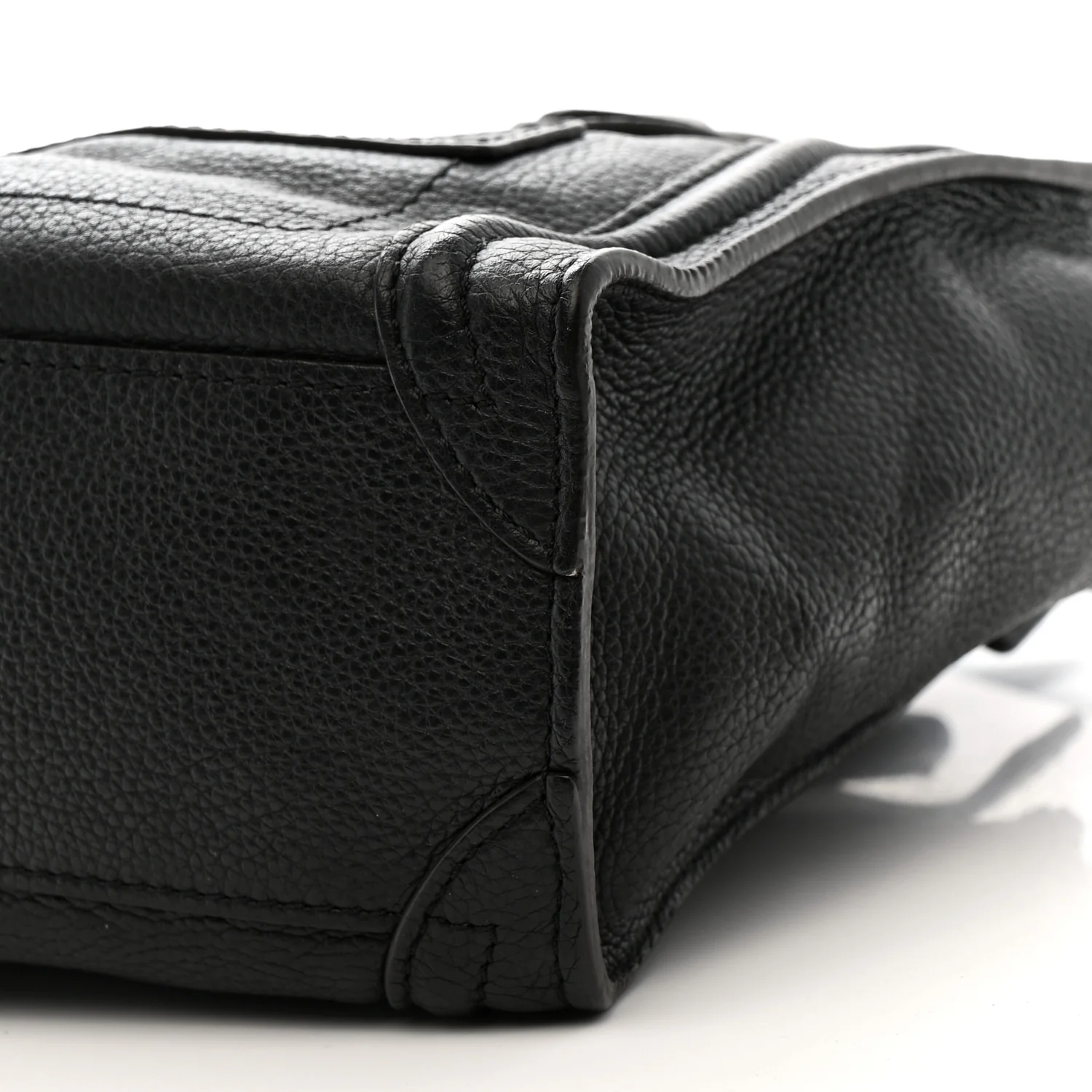 Drummed Calfskin Nano Luggage Black - Image 10