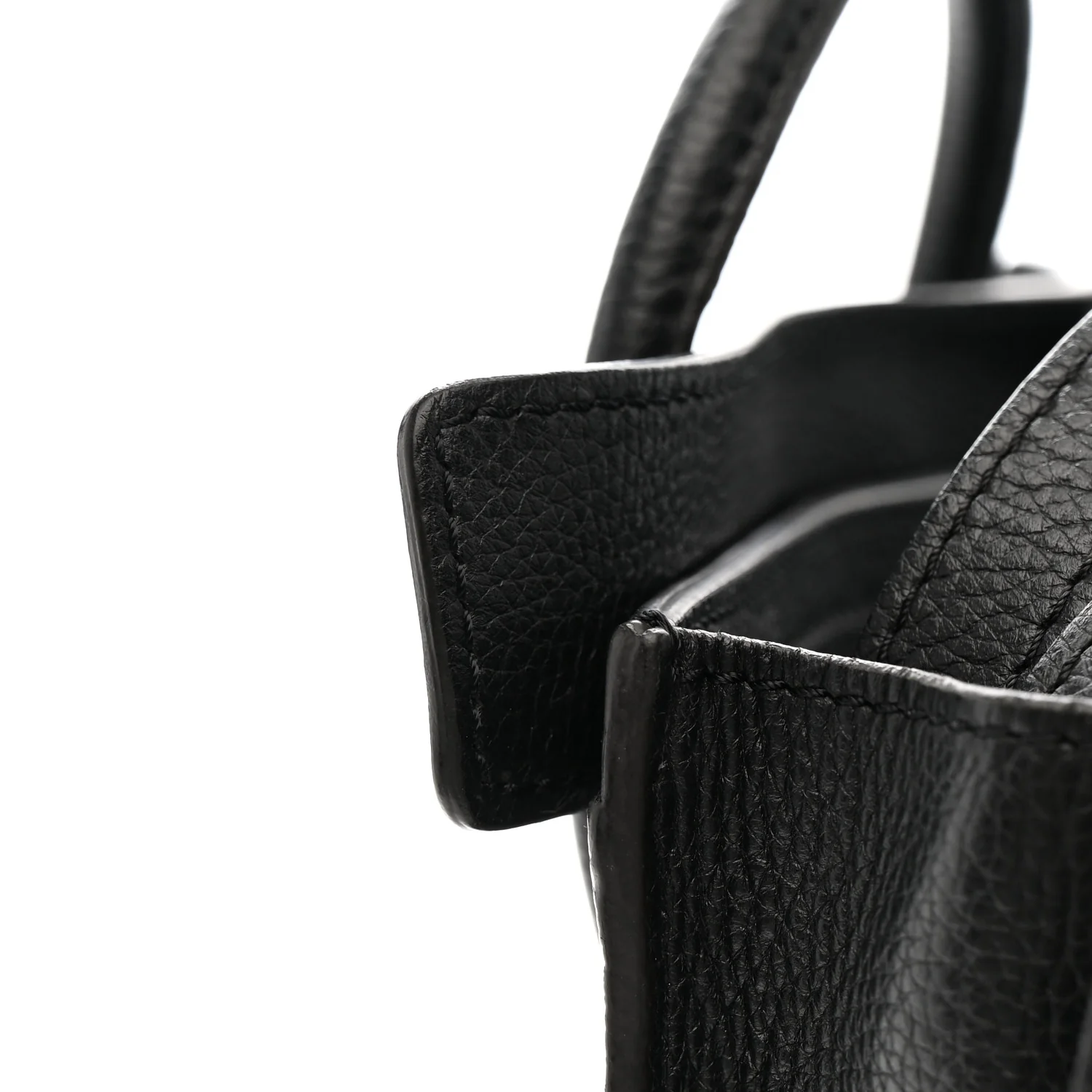 Drummed Calfskin Nano Luggage Black - Image 15