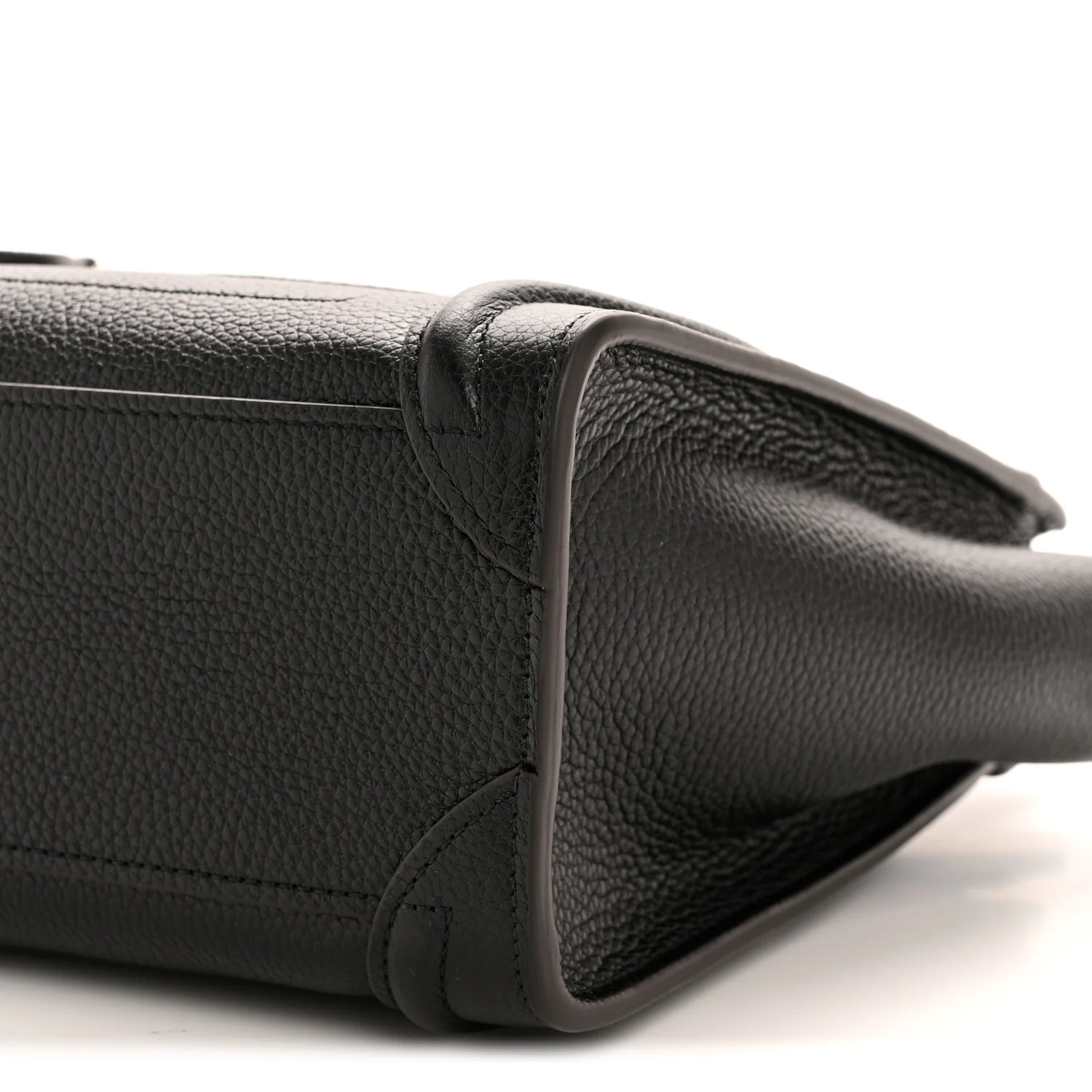 Drummed Calfskin Nano Luggage Black - Image 11
