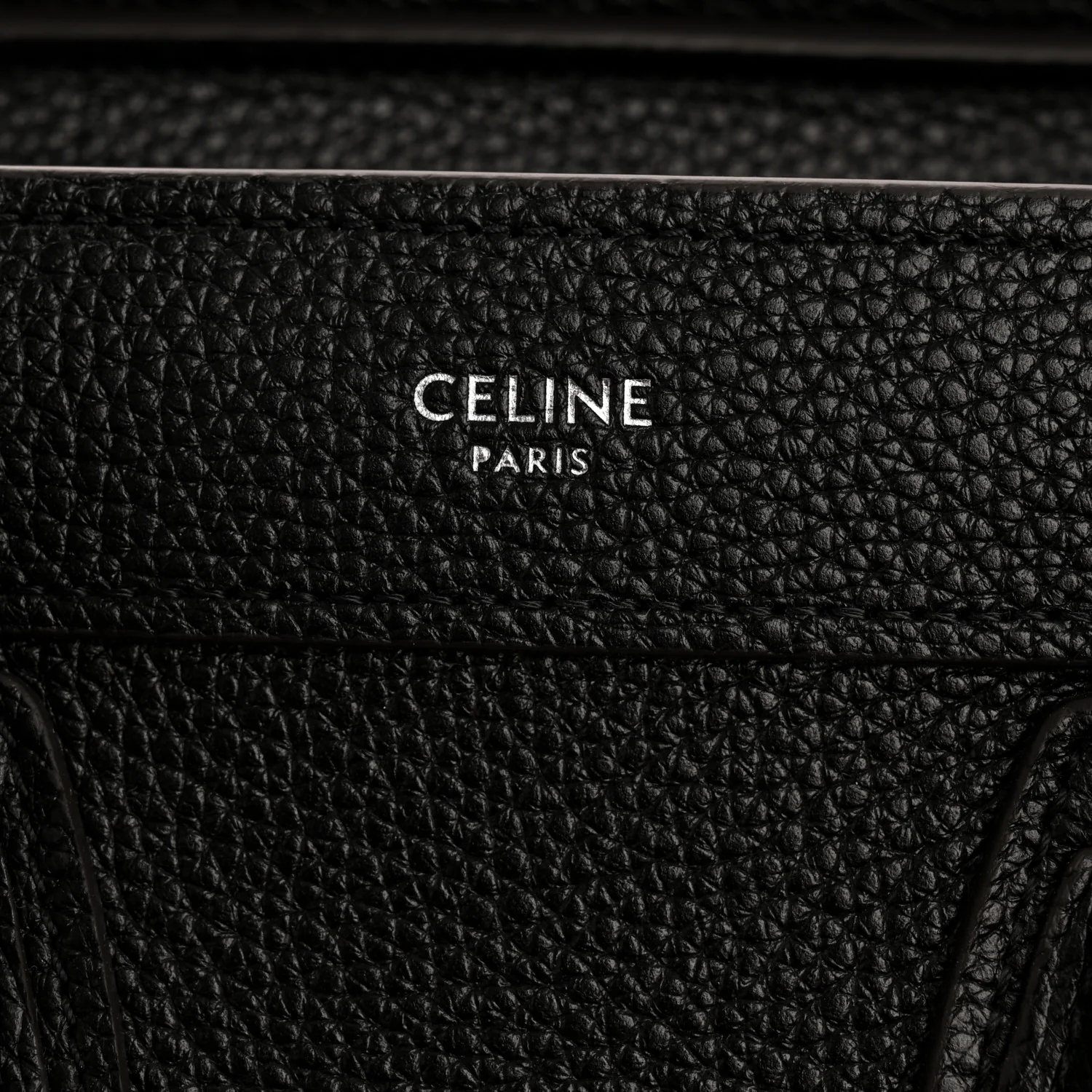Drummed Calfskin Nano Luggage Black - Image 6