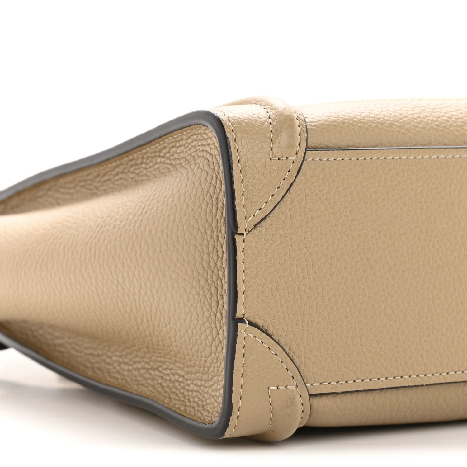Drummed Calfskin Nano Luggage Dune - Image 10