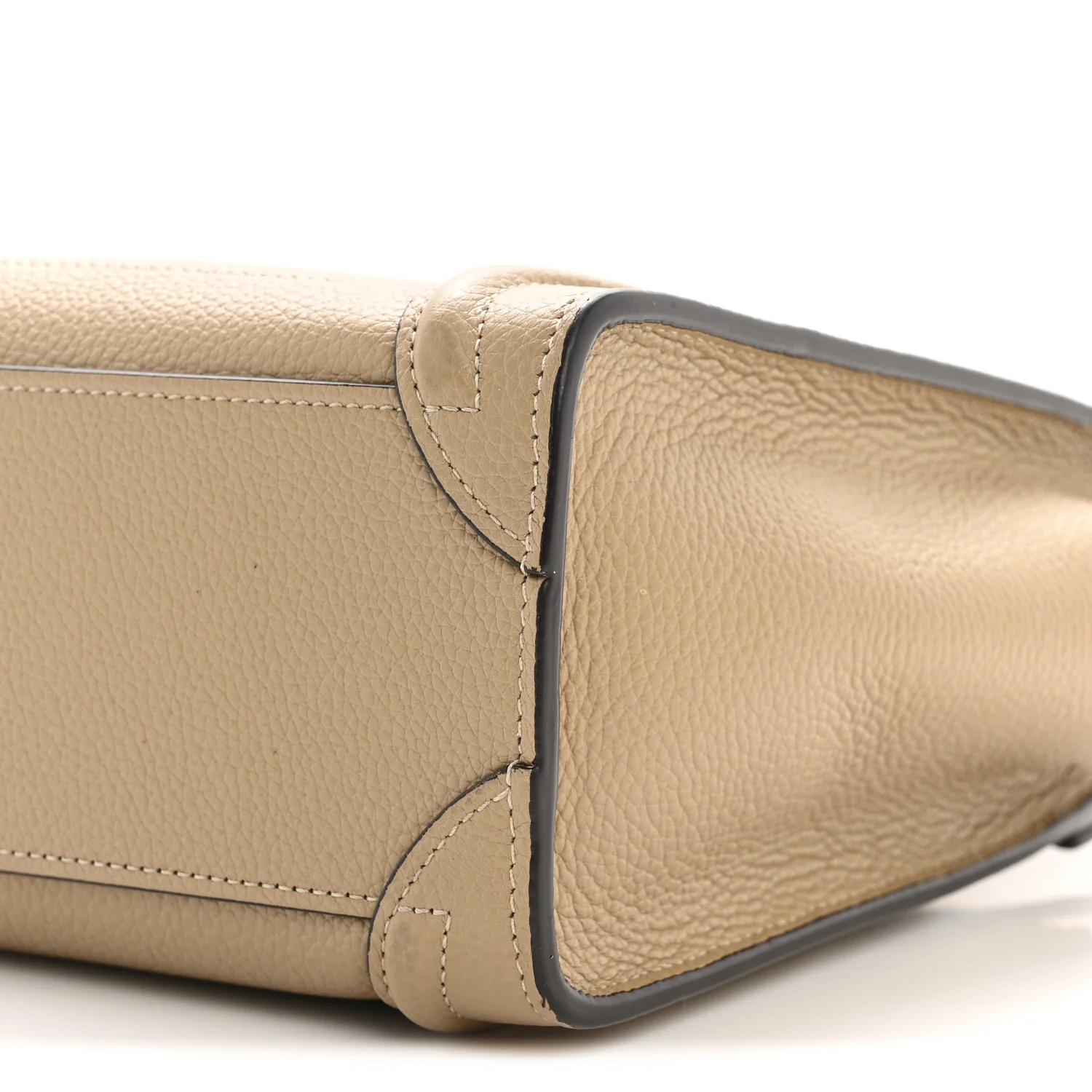 Drummed Calfskin Nano Luggage Dune - Image 11