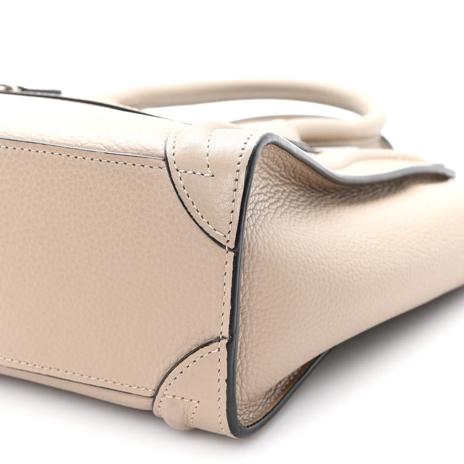 Drummed Calfskin Nano Luggage Dune - Image 10