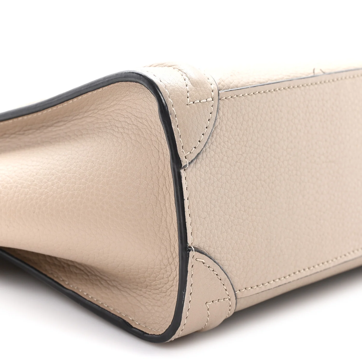 Drummed Calfskin Nano Luggage Dune - Image 9