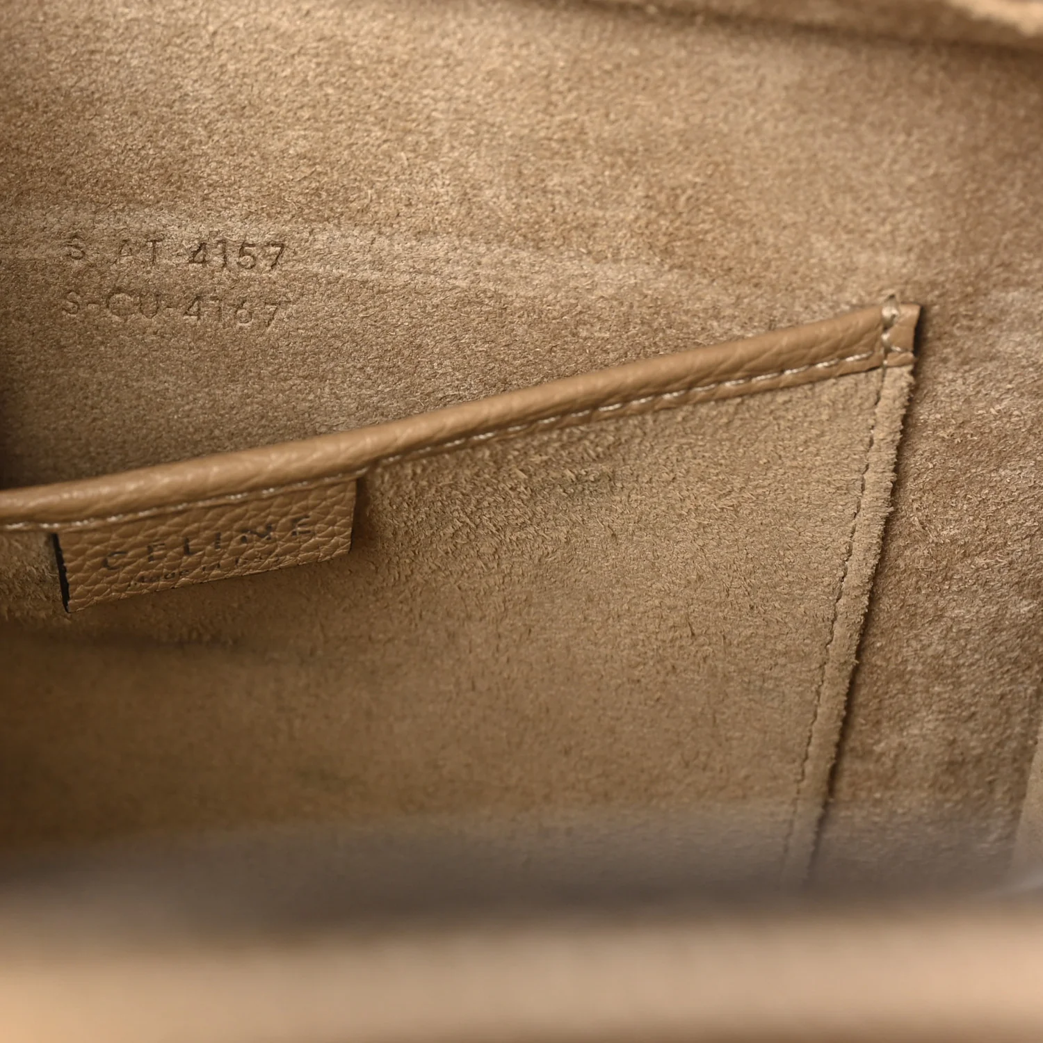 Drummed Calfskin Nano Luggage Dune - Image 6