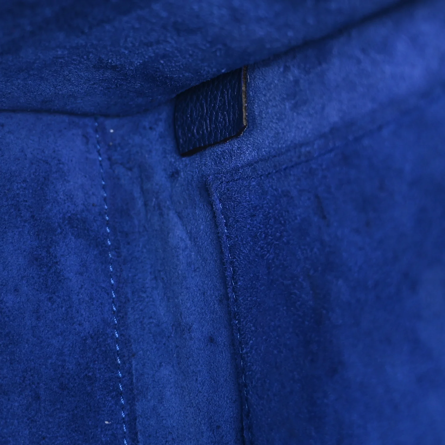 Drummed Calfskin Nano Luggage Indigo - Image 7