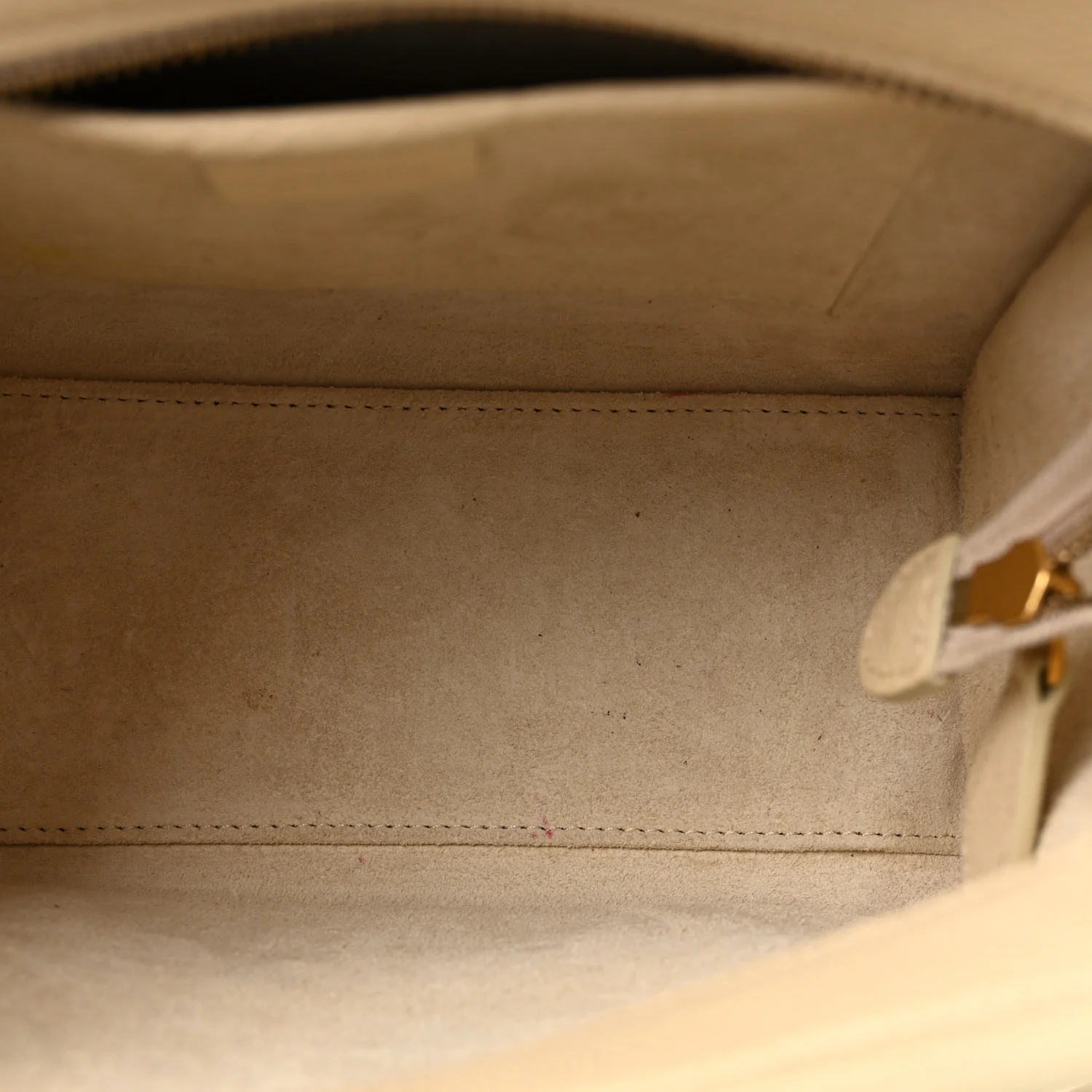 Drummed Calfskin Nano Luggage Ivory - Image 5