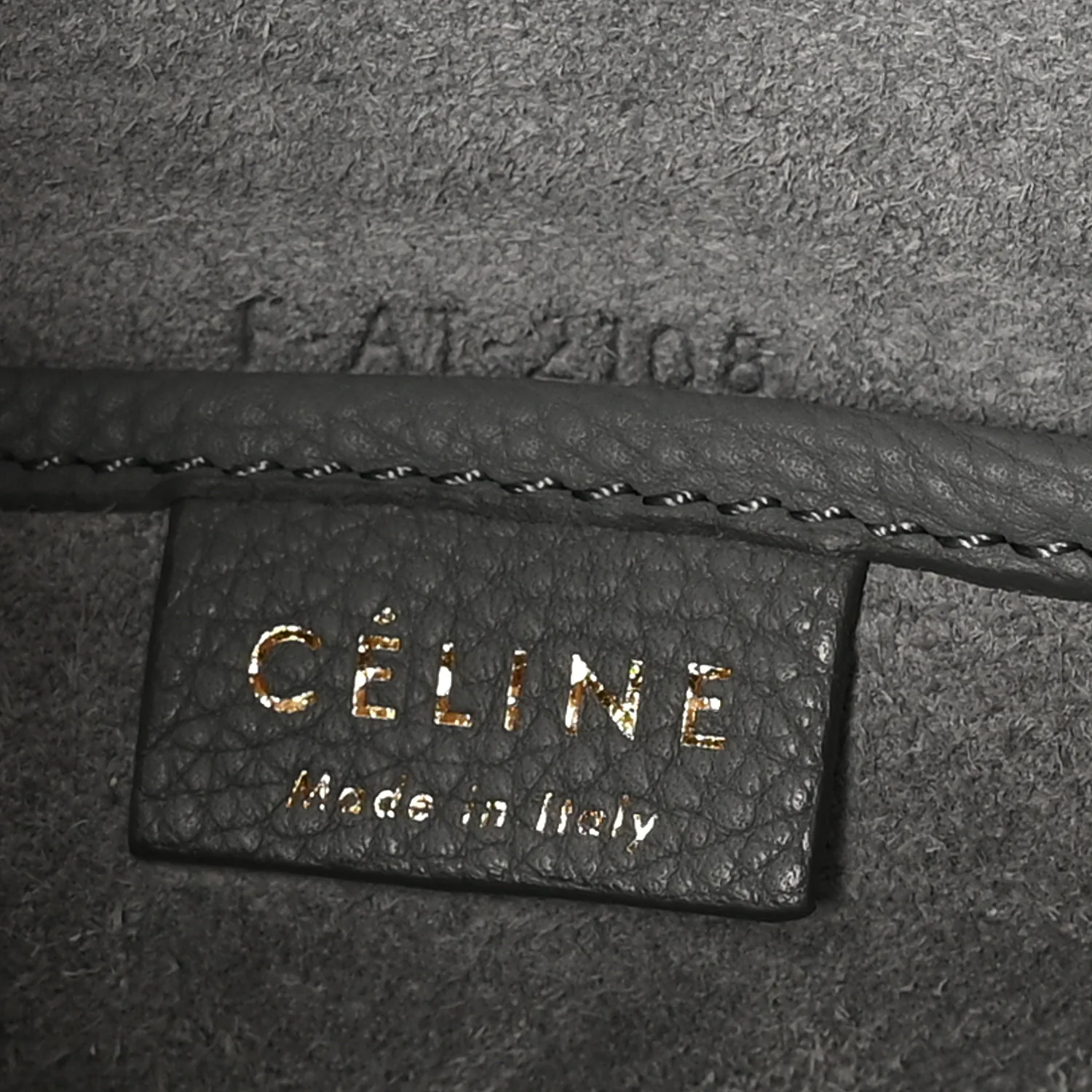 Drummed Calfskin Nano Luggage Kohl - Image 6