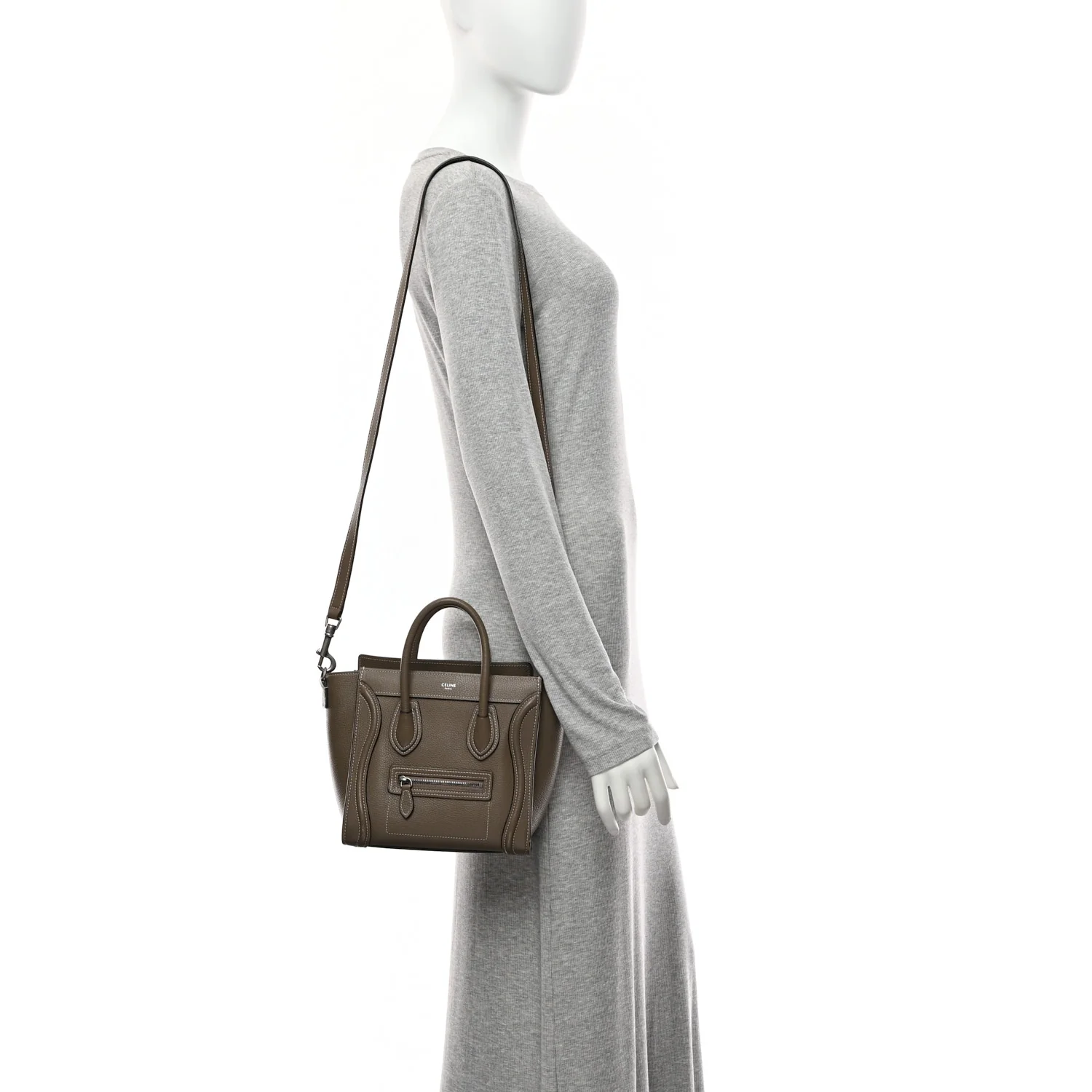 Drummed Calfskin Nano Luggage Souris - Image 2