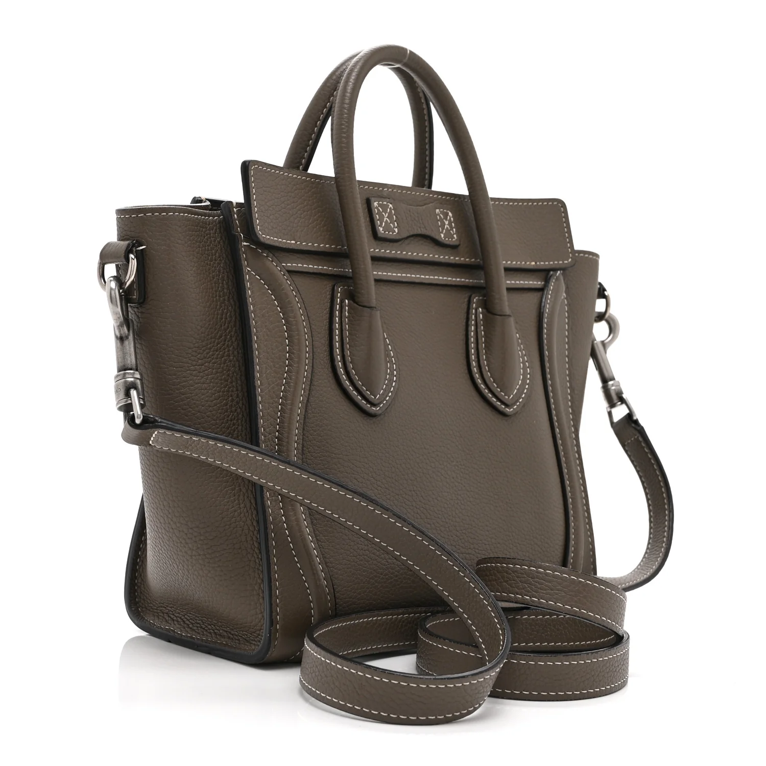 Drummed Calfskin Nano Luggage Souris - Image 3