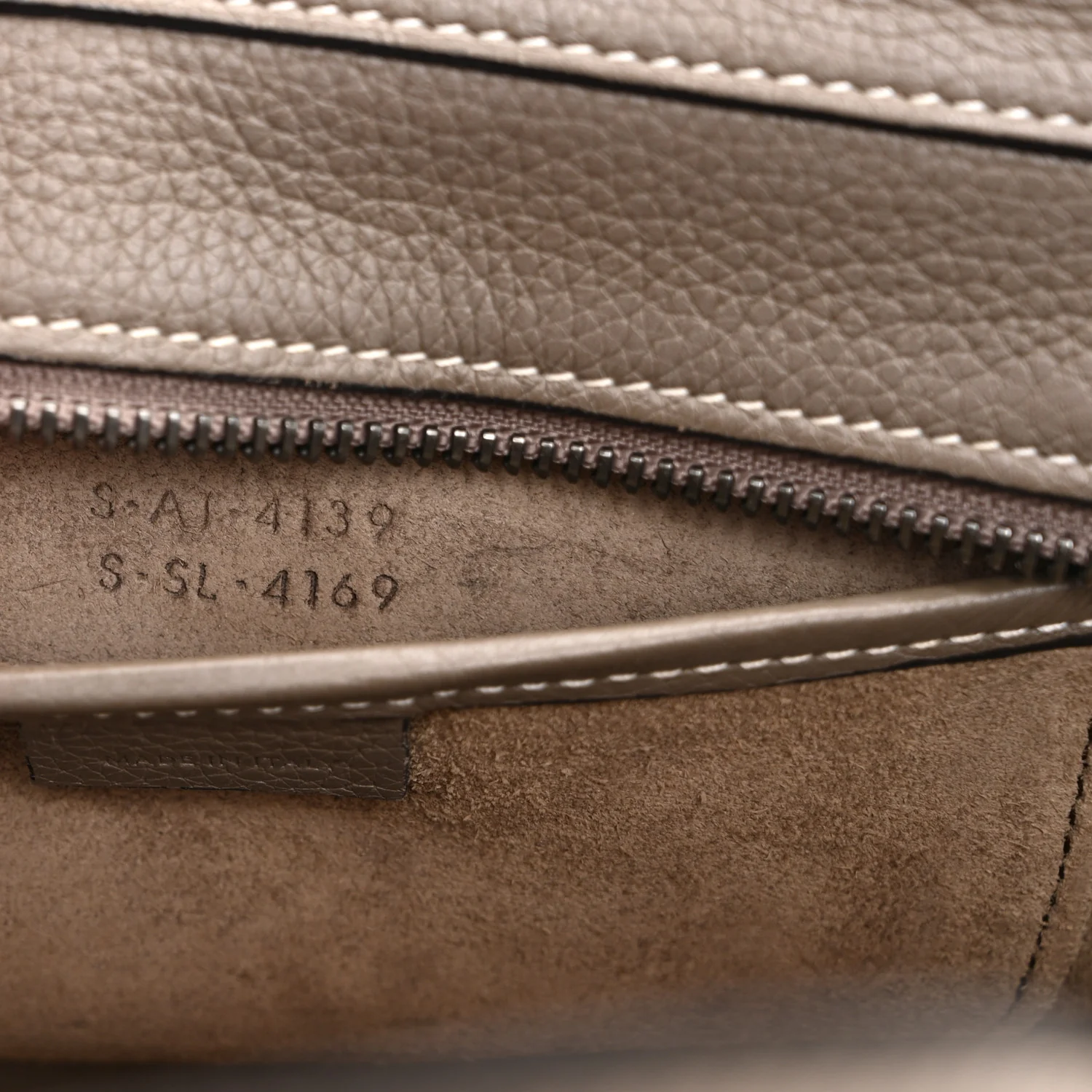 Drummed Calfskin Nano Luggage Souris - Image 8