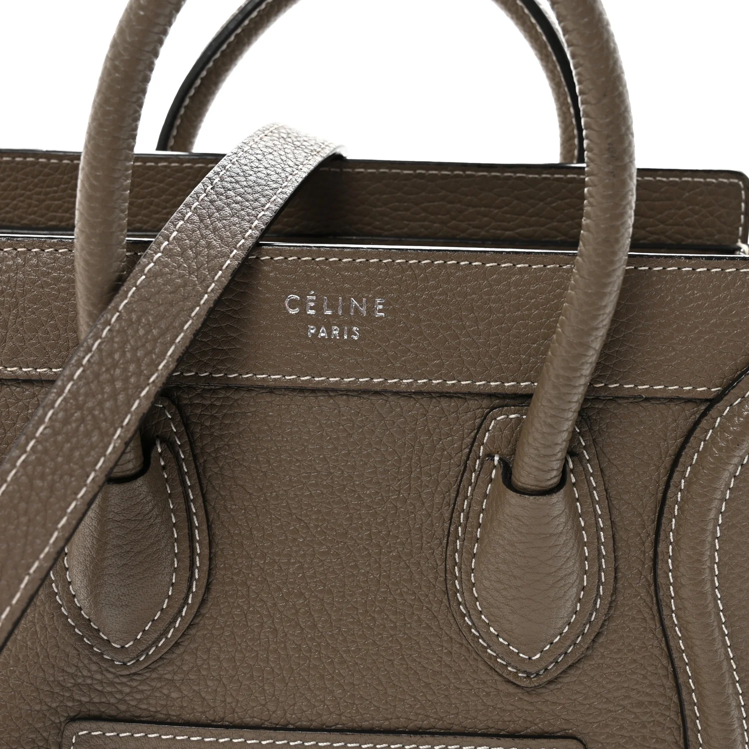Drummed Calfskin Nano Luggage Souris - Image 7