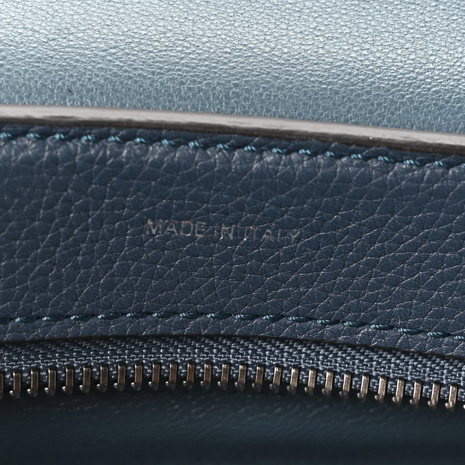 Drummed Calfskin Suede Medium Trapeze Orage - Image 7