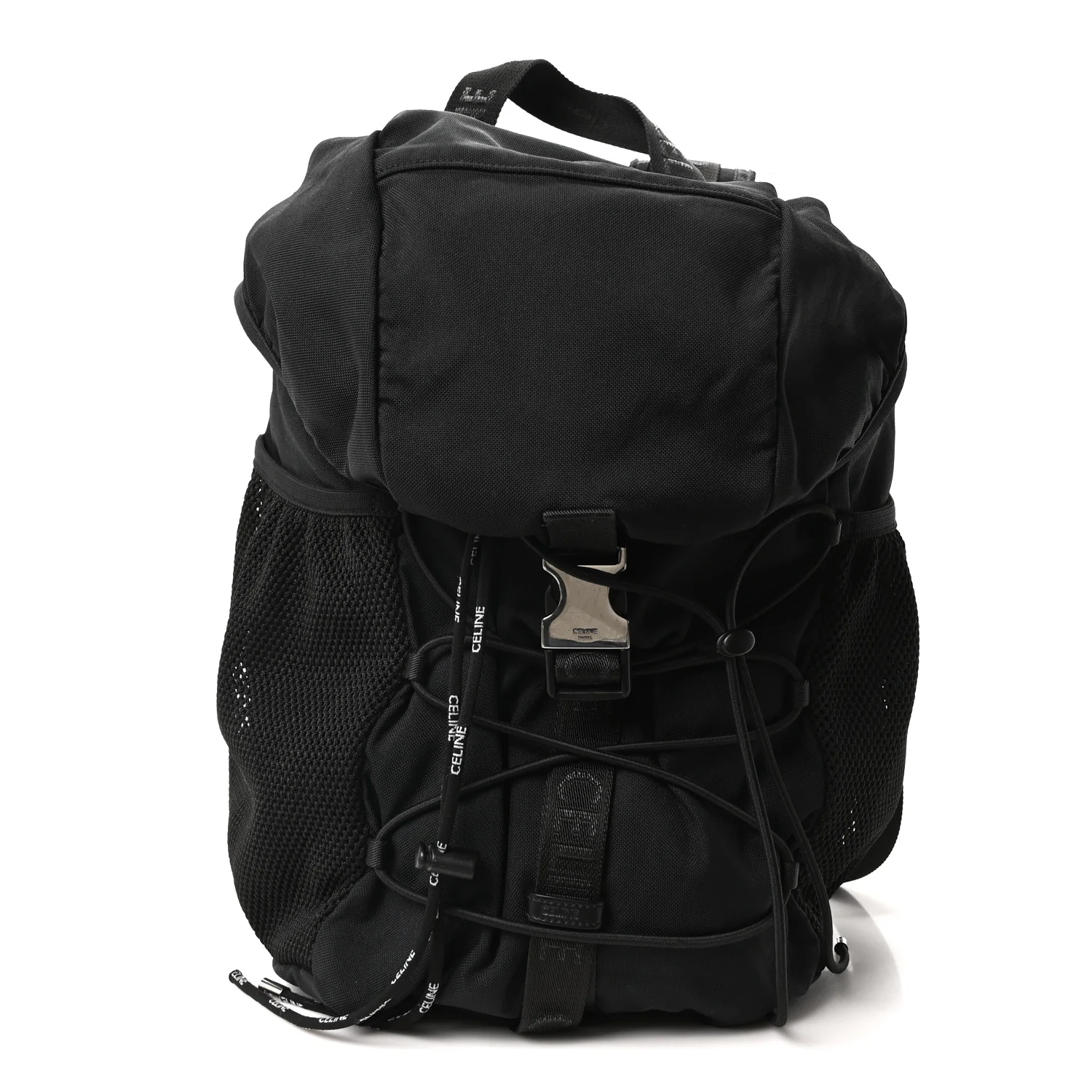 Gabardine Logo Web Trekking Medium Backpack Black