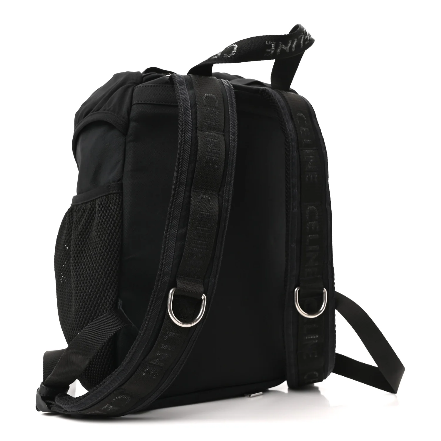 Gabardine Logo Web Trekking Medium Backpack Black - Image 3