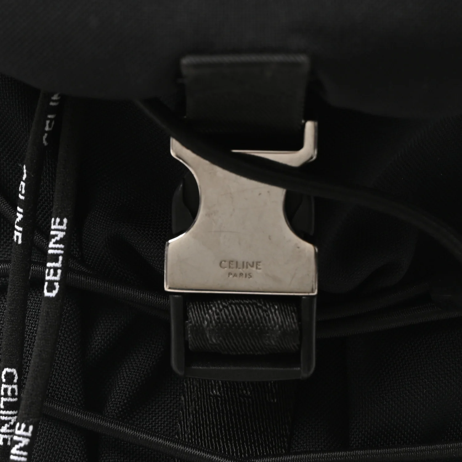 Gabardine Logo Web Trekking Medium Backpack Black - Image 7