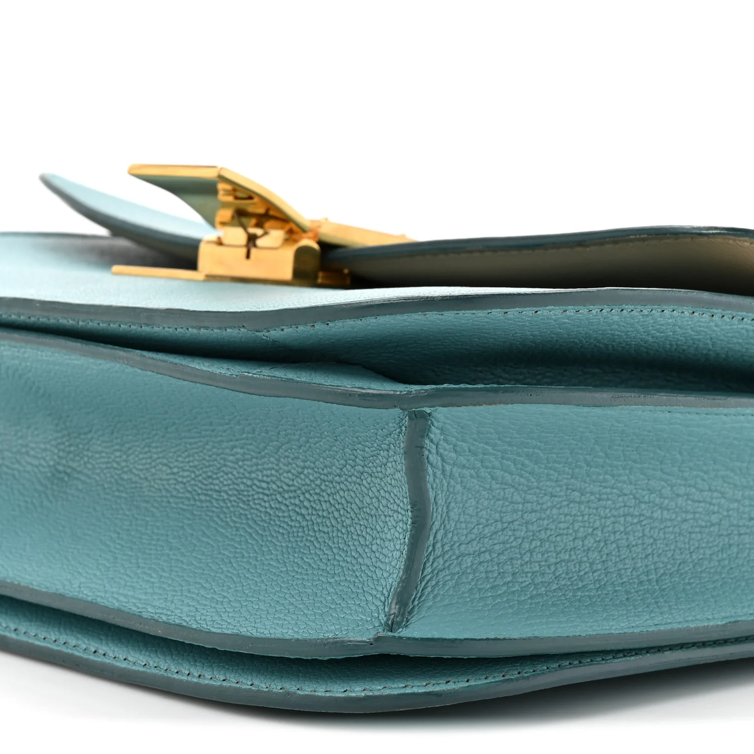 Goatskin Medium Classic Box Flap Bag Antarctic - Image 10