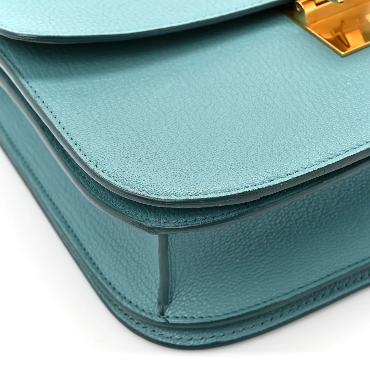 Goatskin Medium Classic Box Flap Bag Antarctic - Image 12