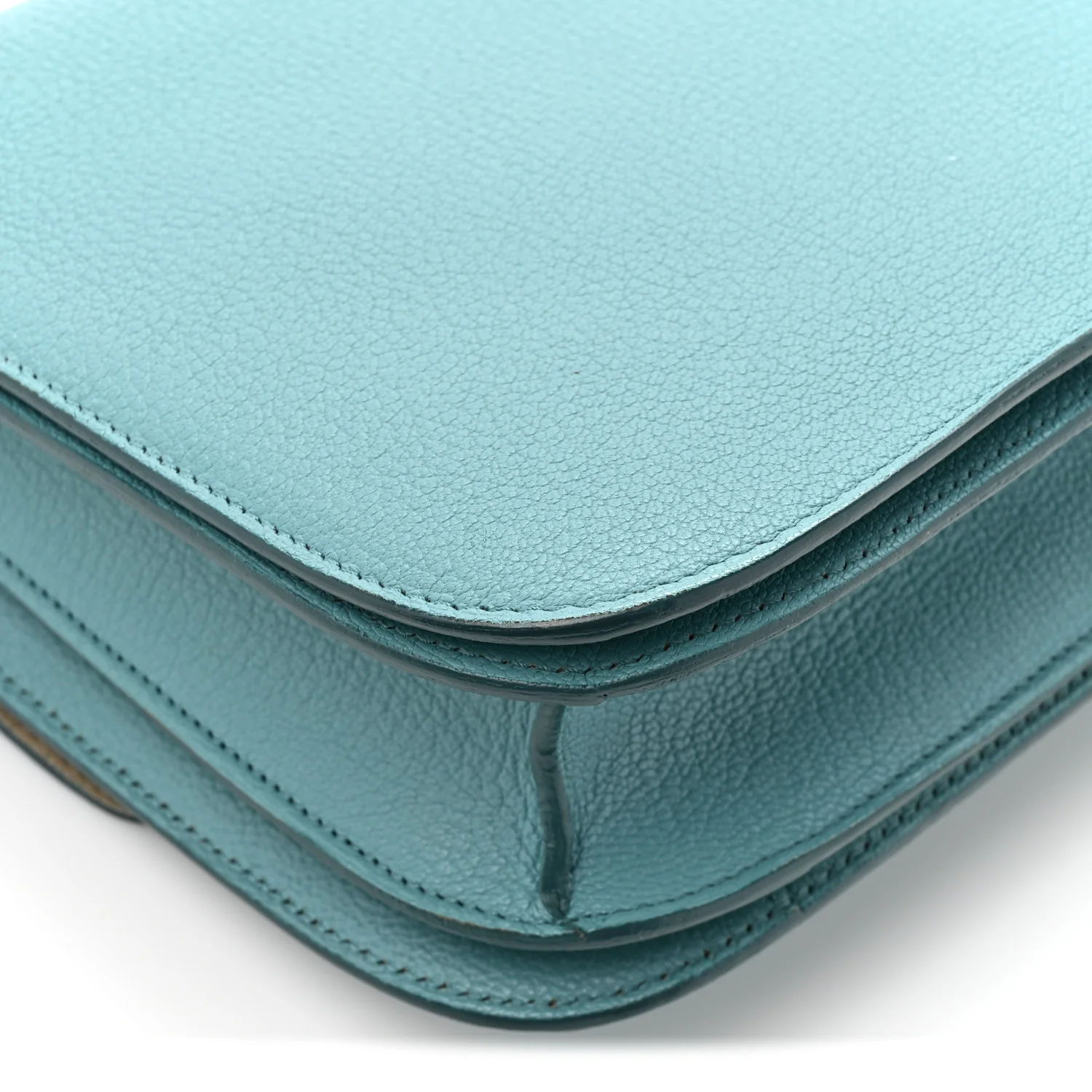 Goatskin Medium Classic Box Flap Bag Antarctic - Image 13