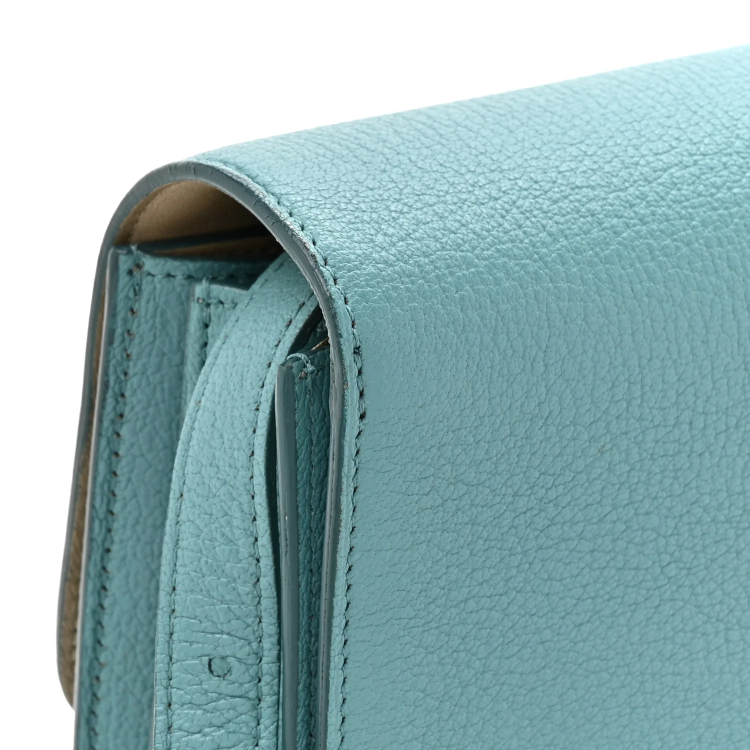 Goatskin Medium Classic Box Flap Bag Antarctic - Image 15