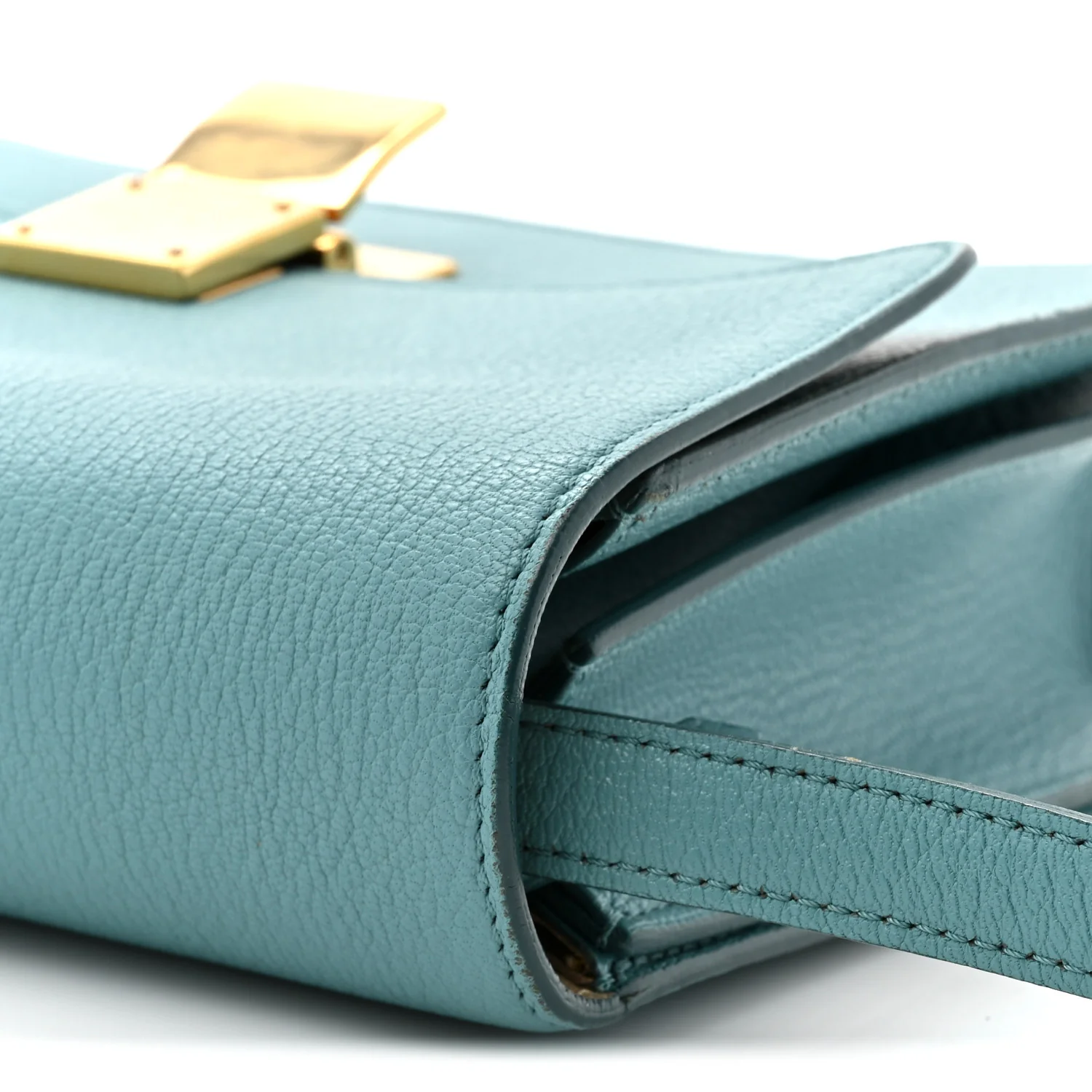 Goatskin Medium Classic Box Flap Bag Antarctic - Image 16