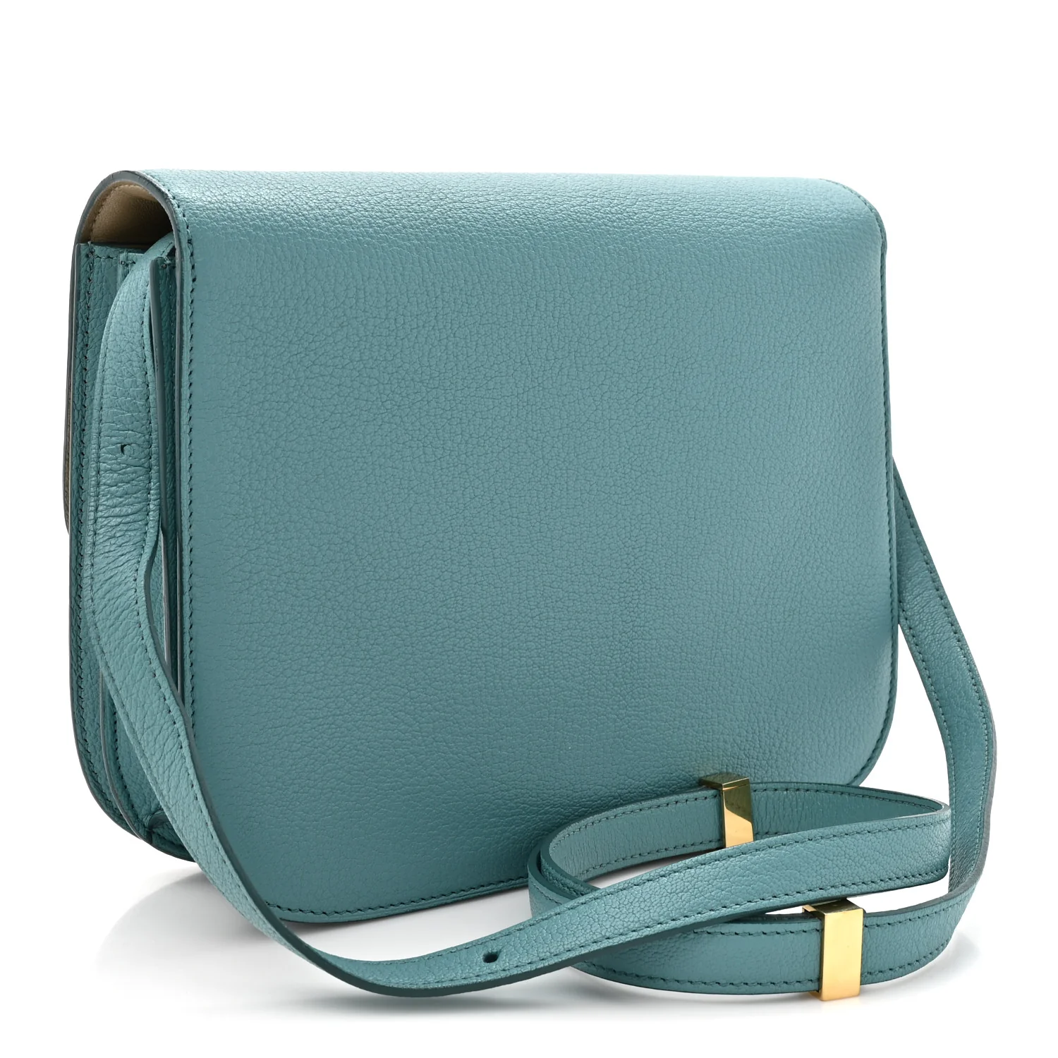 Goatskin Medium Classic Box Flap Bag Antarctic - Image 3