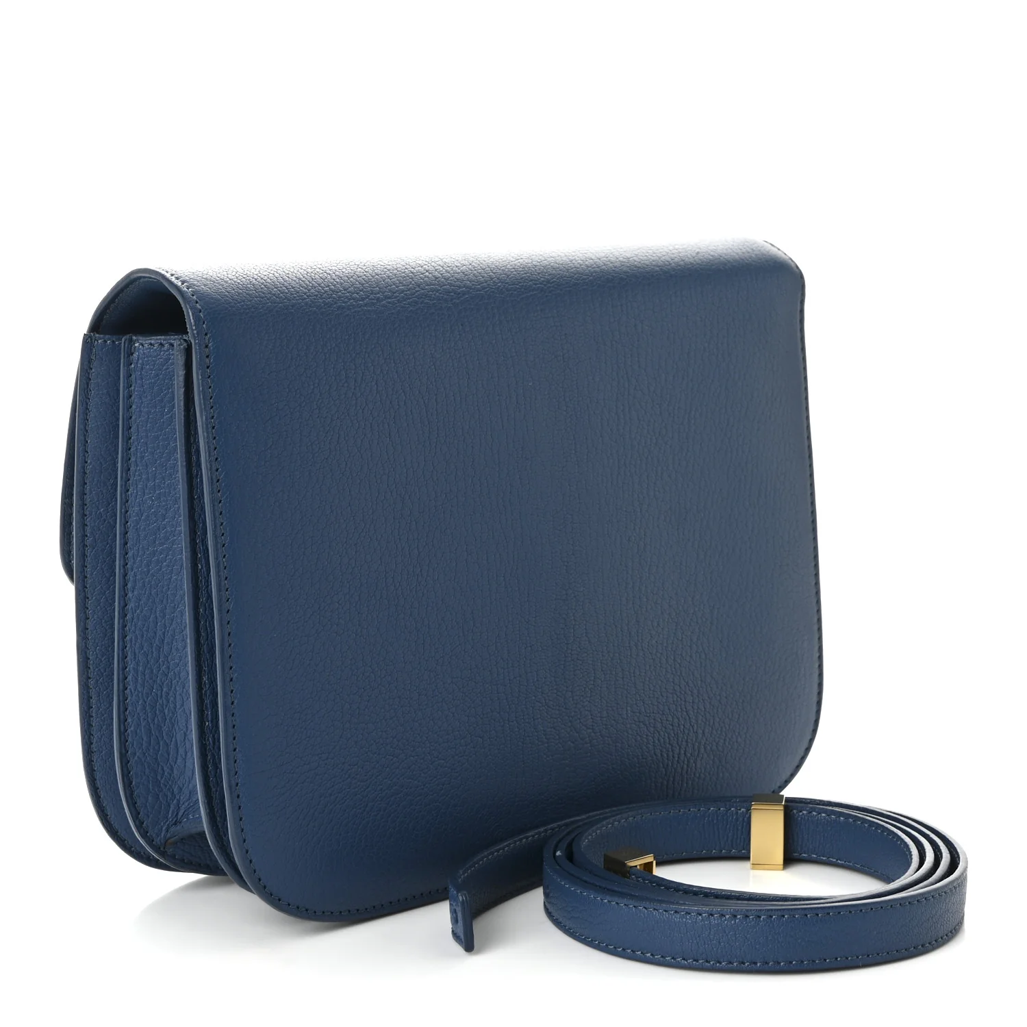 Goatskin Medium Classic Box Flap Bag Deepsea - Image 3