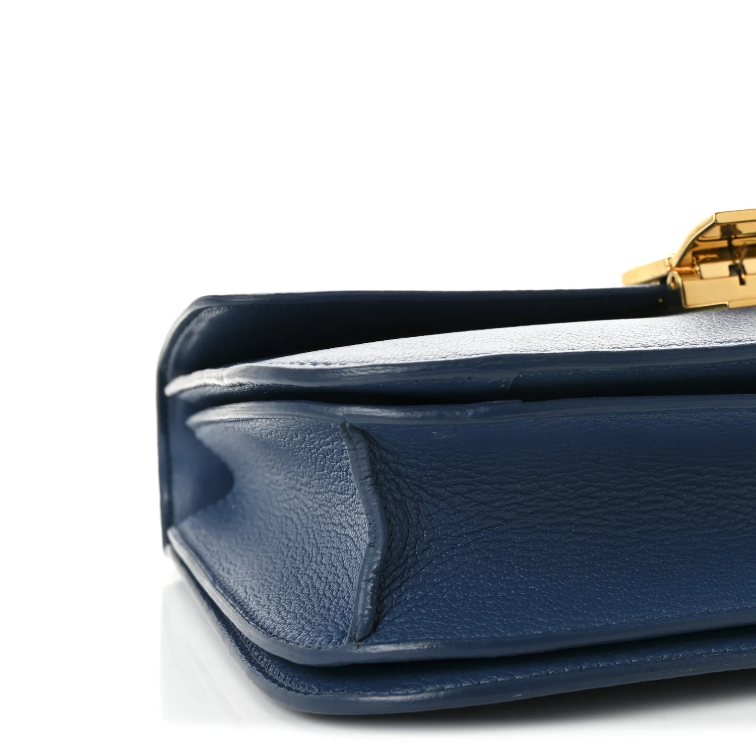 Goatskin Medium Classic Box Flap Bag Deepsea - Image 9