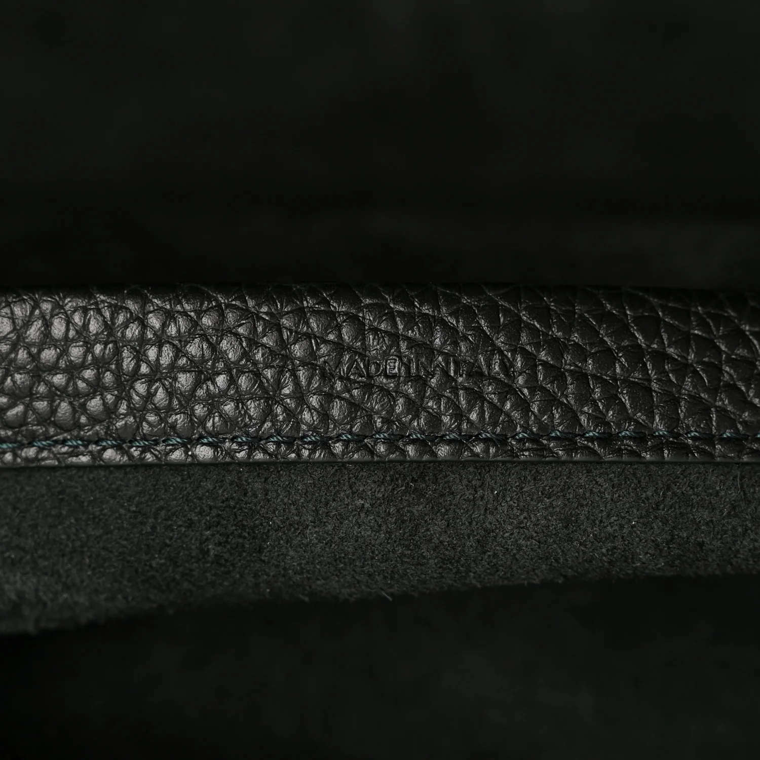 Grained Calfskin Duffle Bag Night Green - Image 7