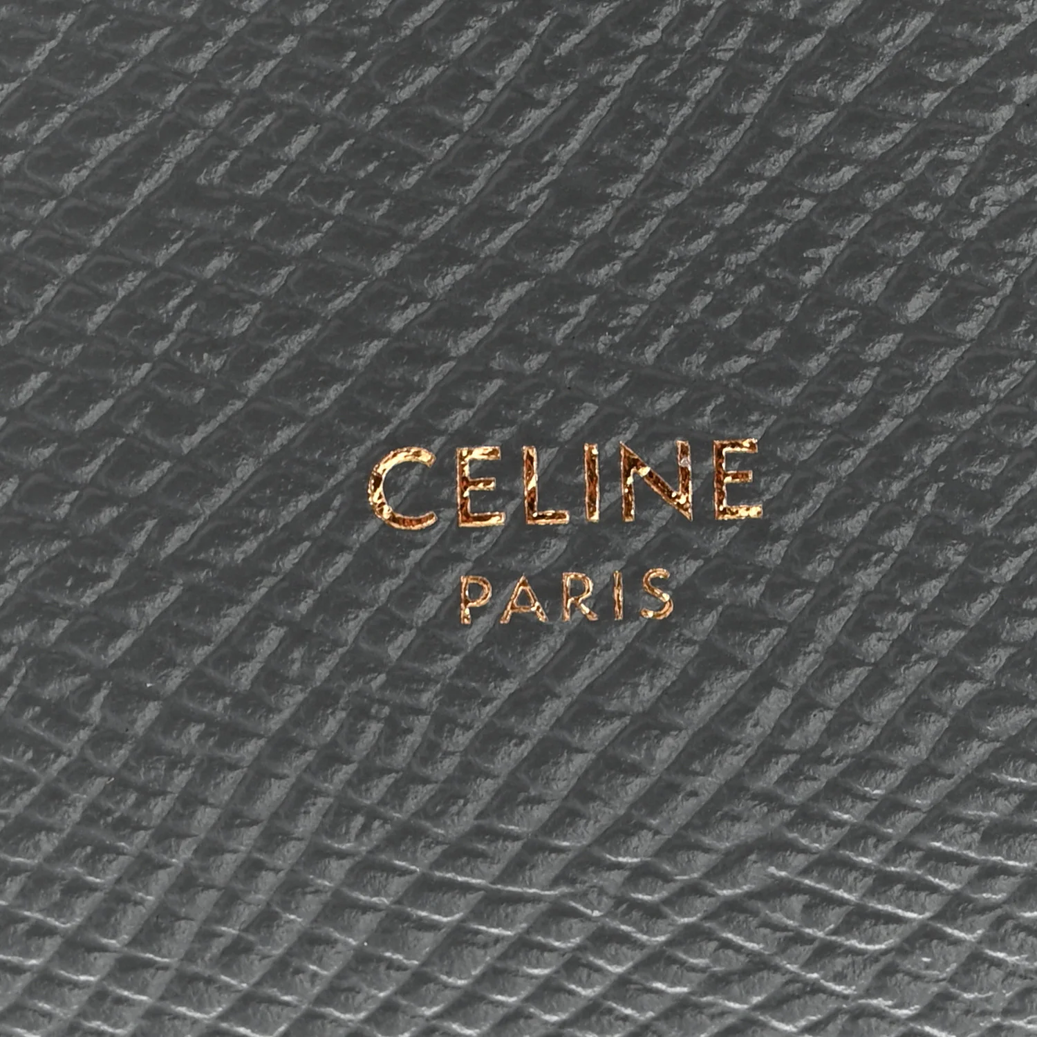 Grained Calfskin Large Multifunction Strap Wallet Grey - Image 6