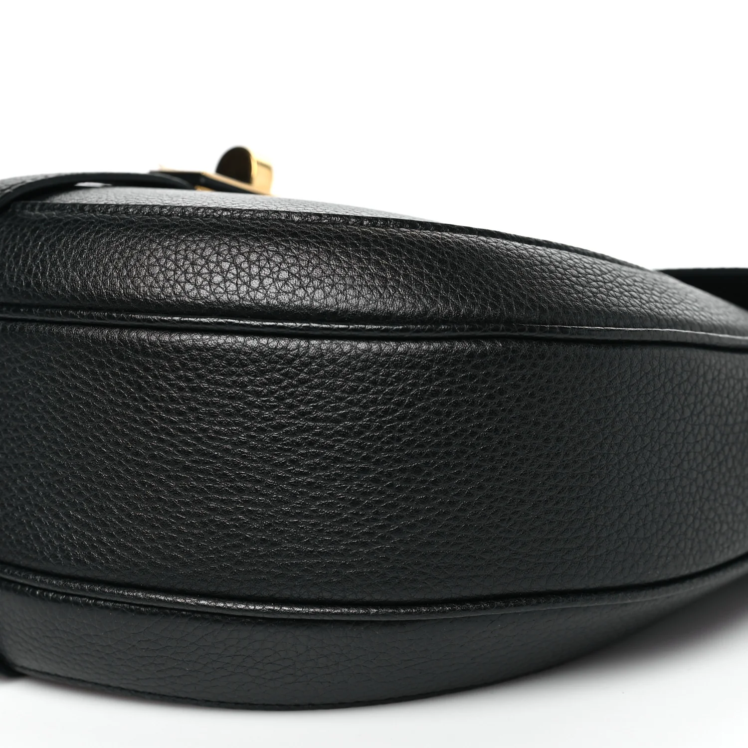 Grained Calfskin Medium Besace 16 Black - Image 9