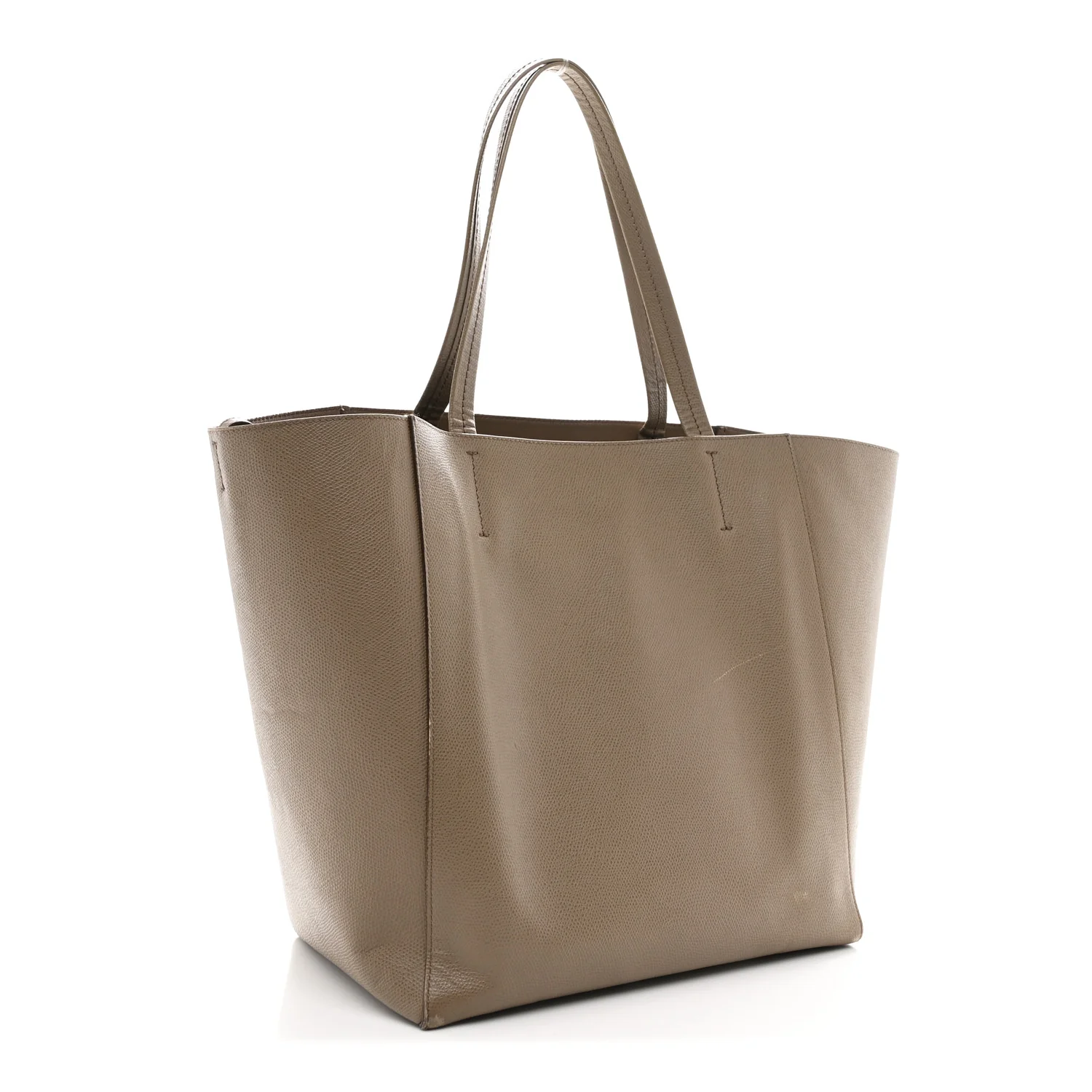 Grained Calfskin Medium Horizontal Cabas Phantom Taupe - Image 3
