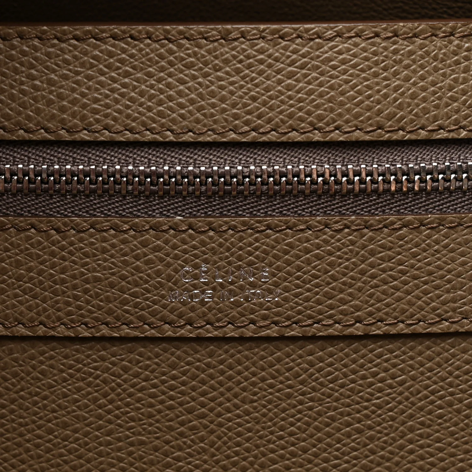 Grained Calfskin Medium Horizontal Cabas Phantom Taupe - Image 6