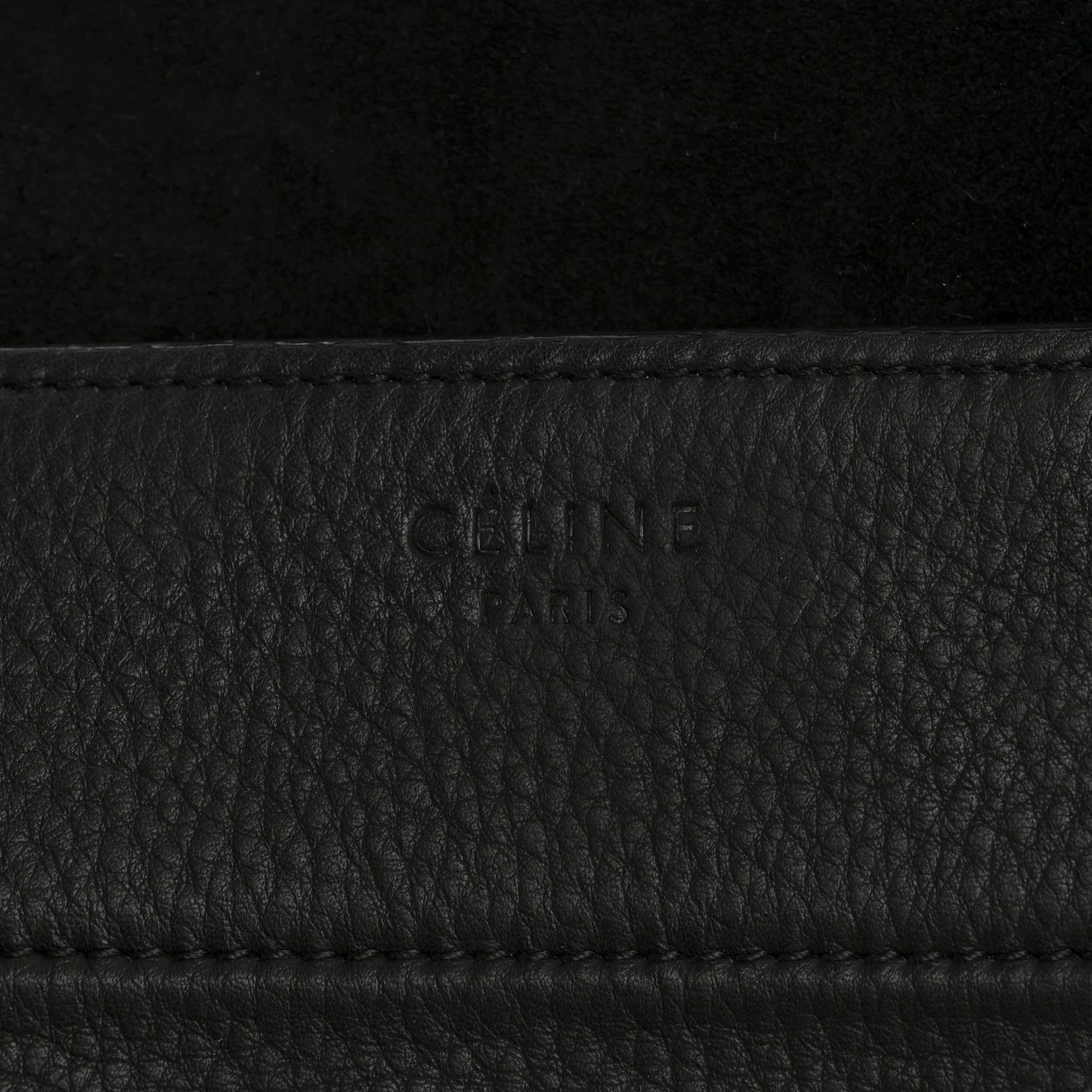 Grained Calfskin Medium Phantom Luggage Black - Image 6