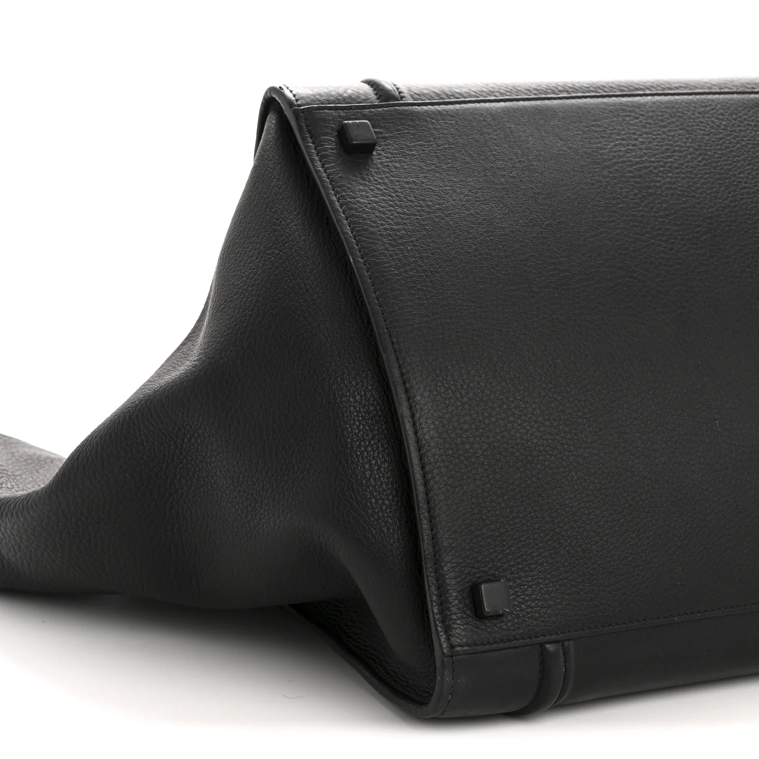 Grained Calfskin Medium Phantom Luggage Black - Image 9