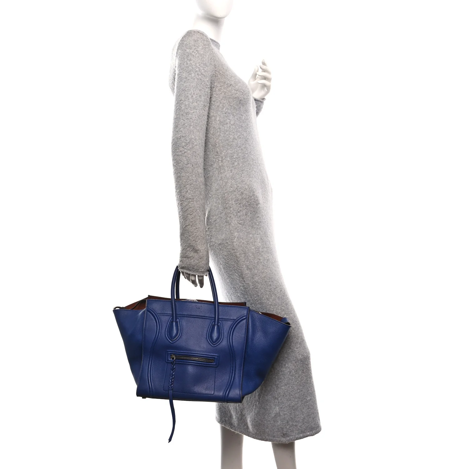 Grained Calfskin Medium Phantom Luggage Indigo - Image 2