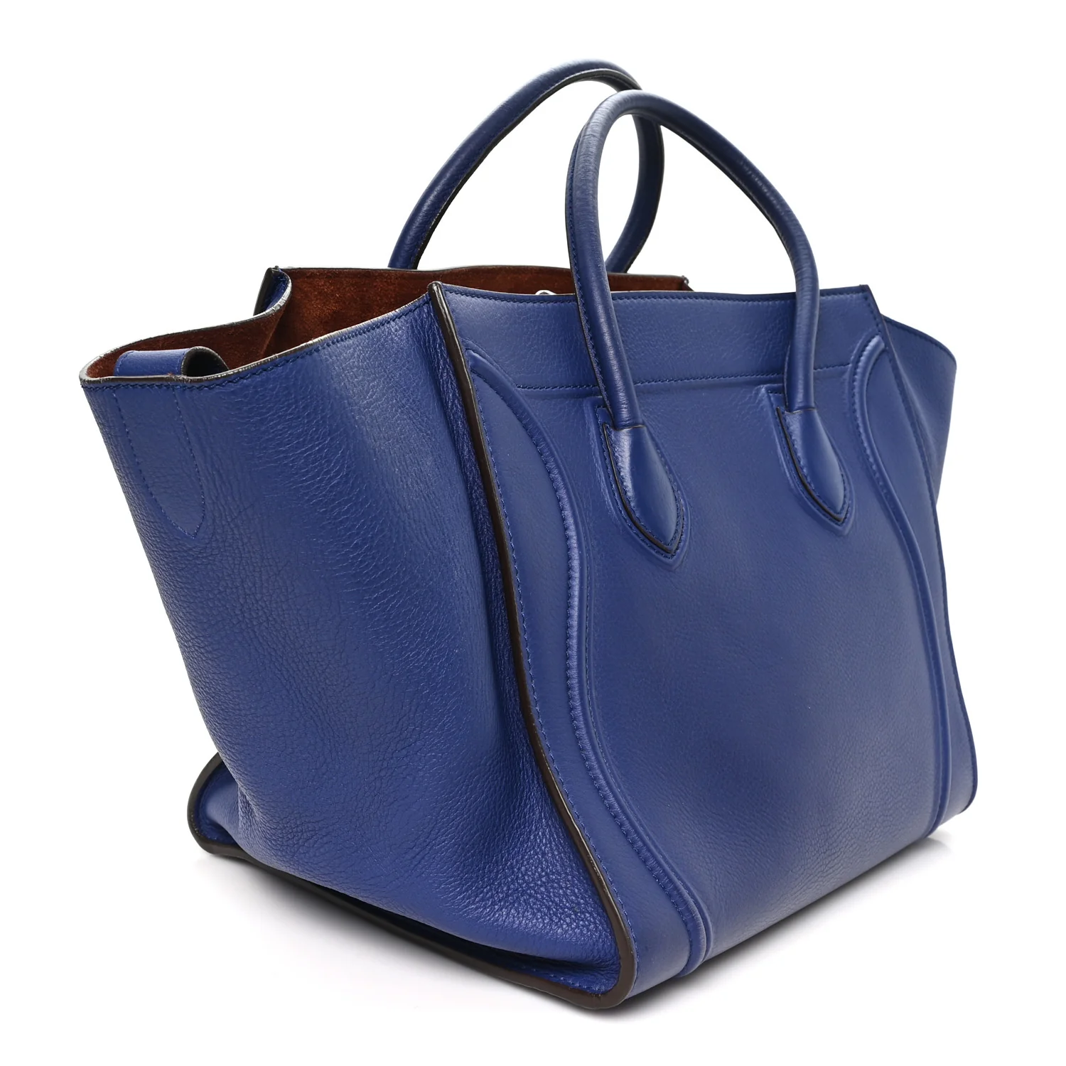 Grained Calfskin Medium Phantom Luggage Indigo - Image 3