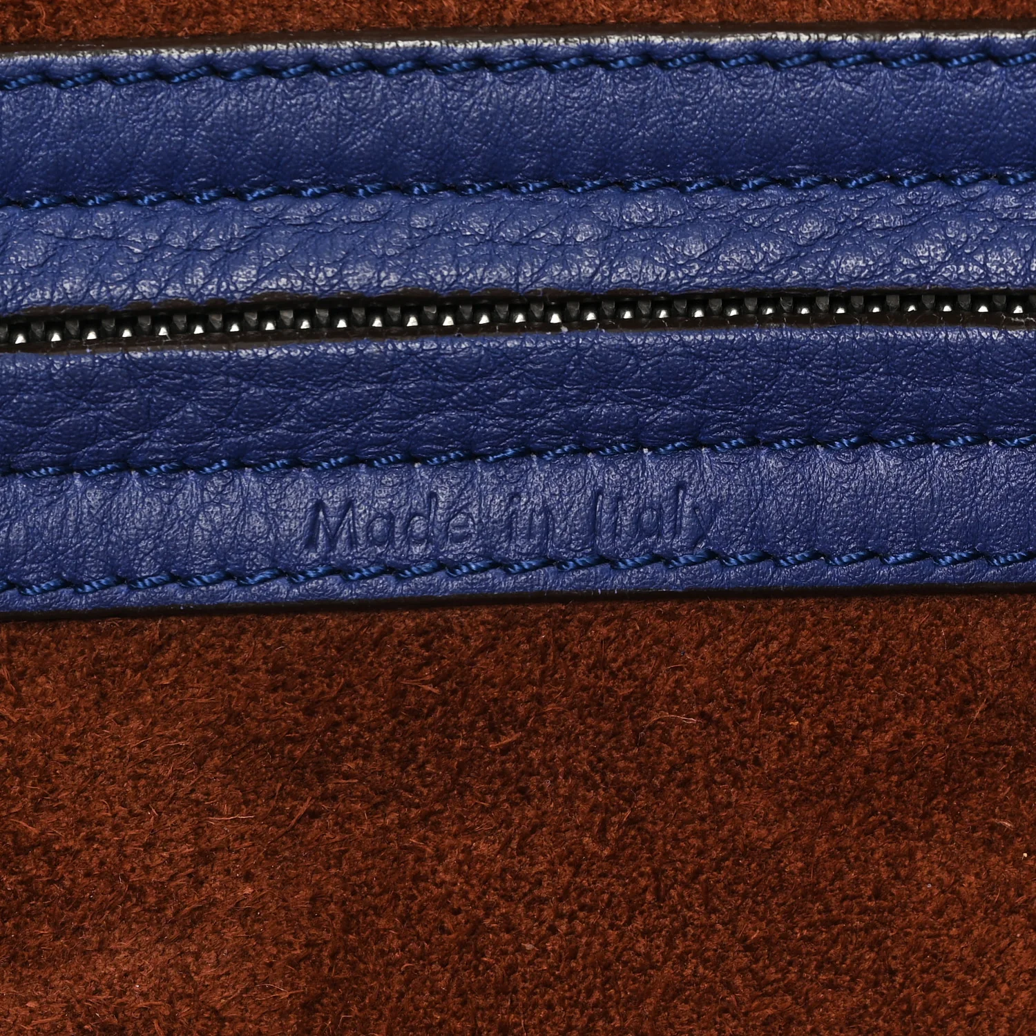Grained Calfskin Medium Phantom Luggage Indigo - Image 6