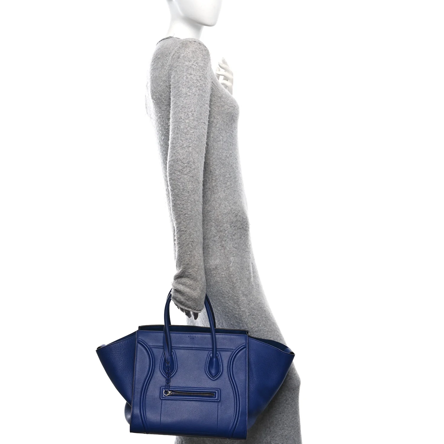 Grained Calfskin Medium Phantom Luggage Indigo - Image 2
