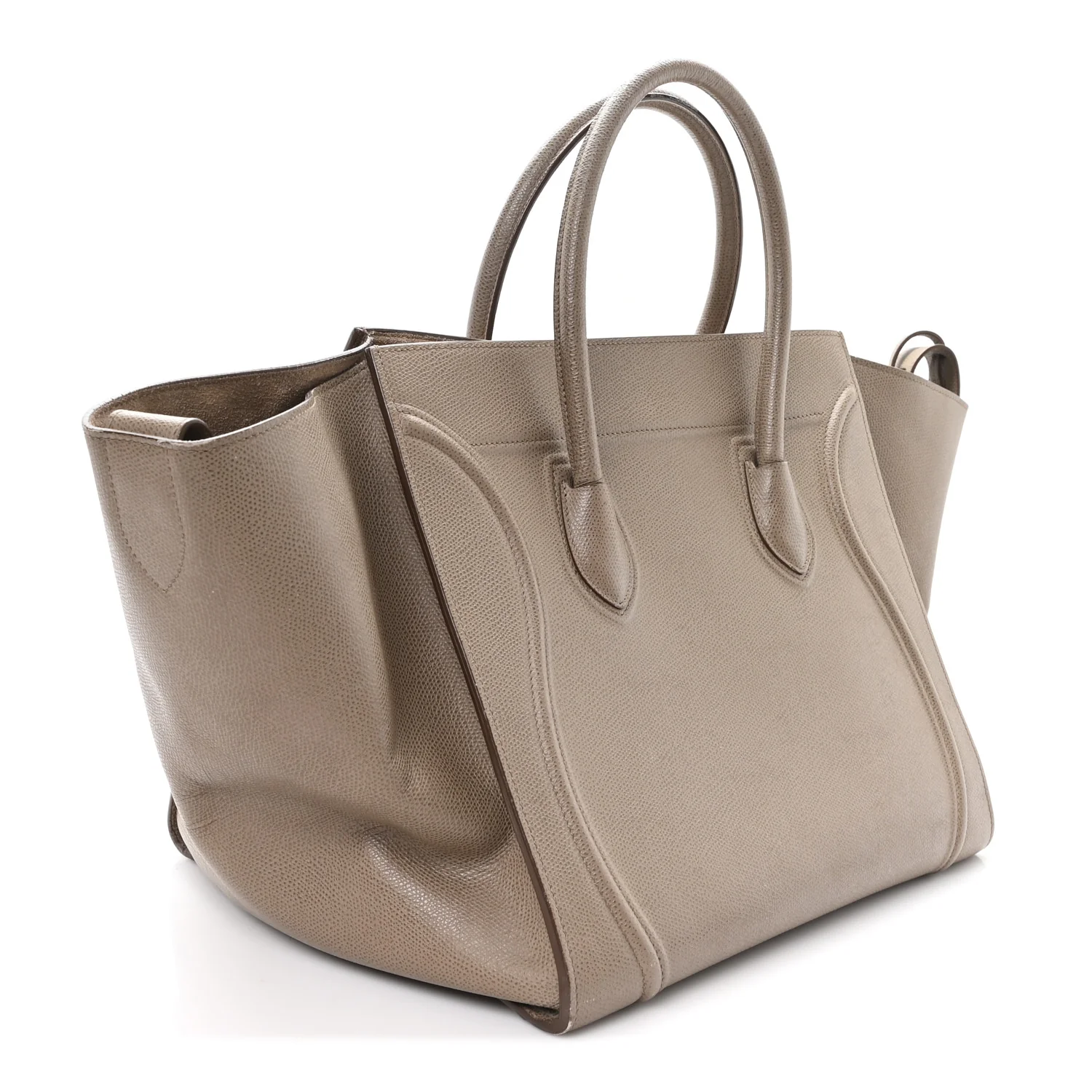Grained Calfskin Medium Phantom Luggage Taupe - Image 3