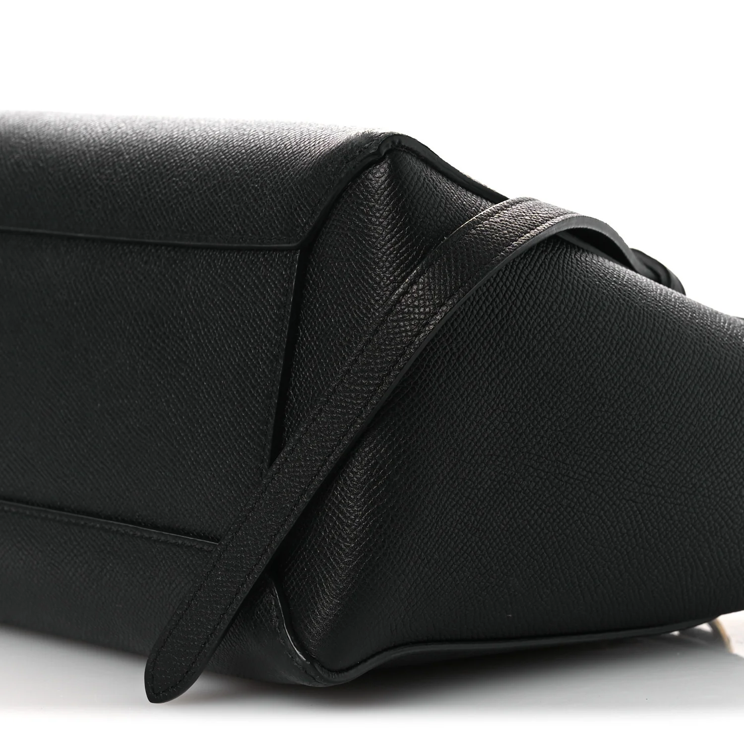 Grained Calfskin Micro Belt Bag Black - Image 10