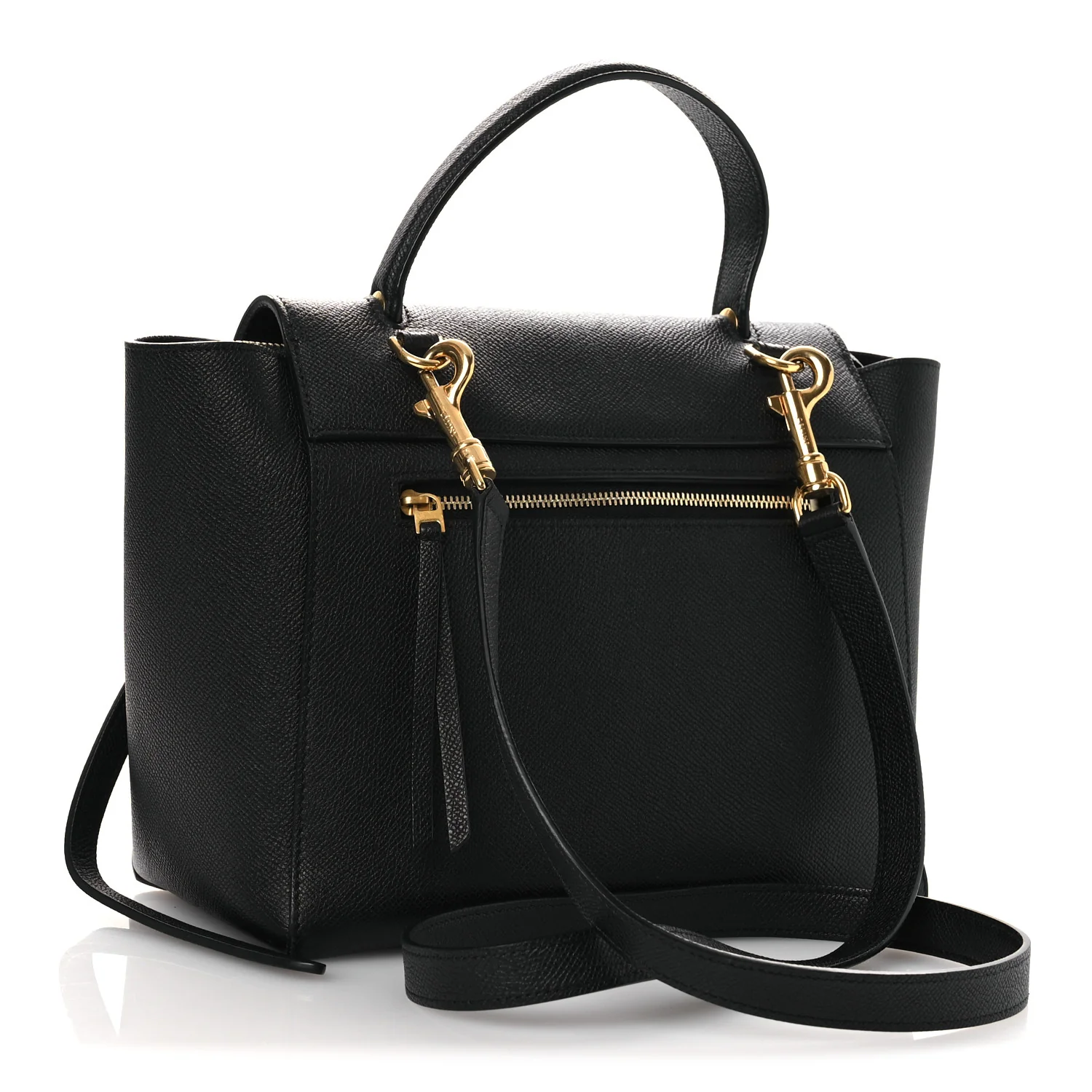 Grained Calfskin Micro Belt Bag Black - Image 3