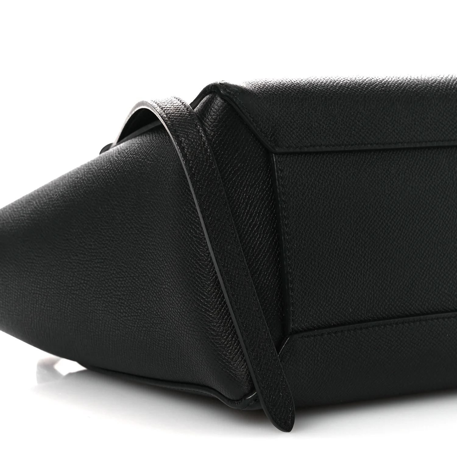 Grained Calfskin Micro Belt Bag Black - Image 9