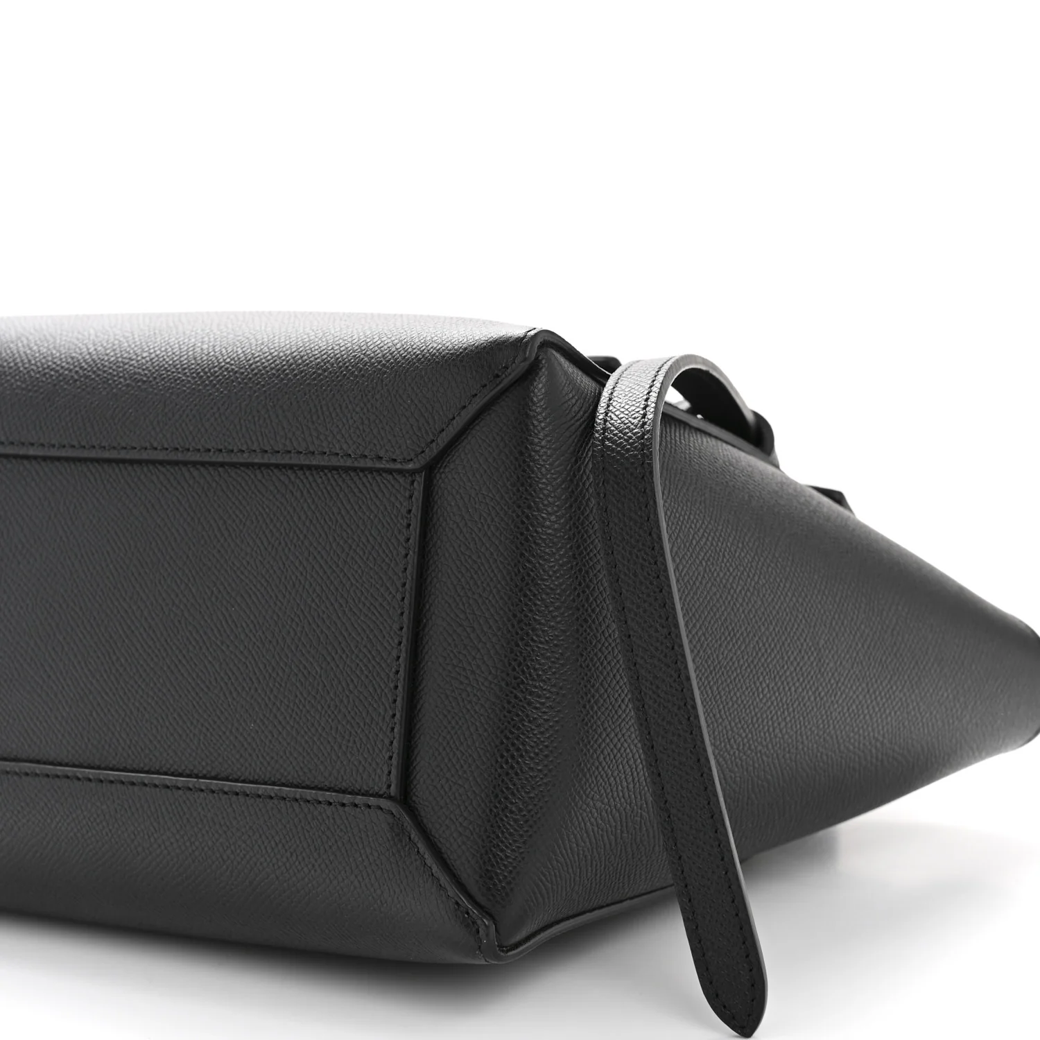 Grained Calfskin Micro Belt Bag Black - Image 11