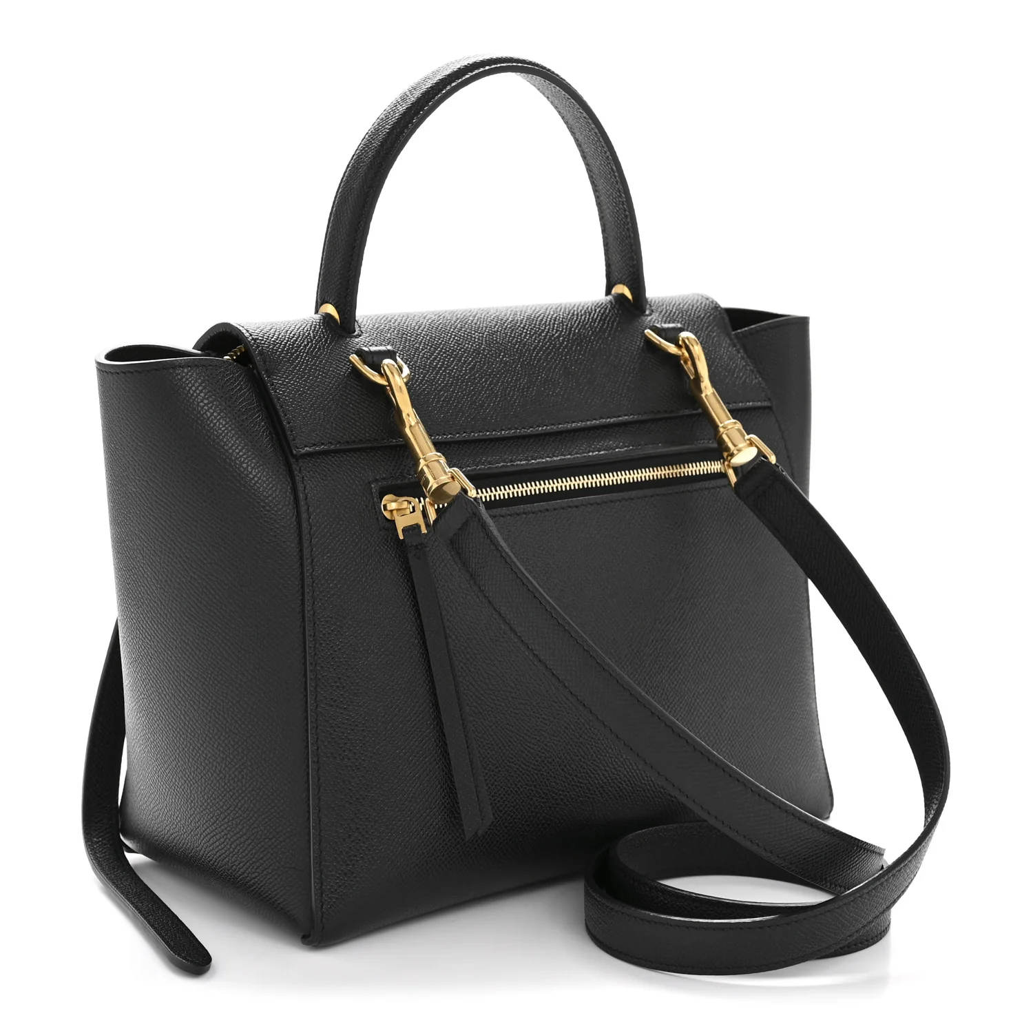 Grained Calfskin Micro Belt Bag Black - Image 3