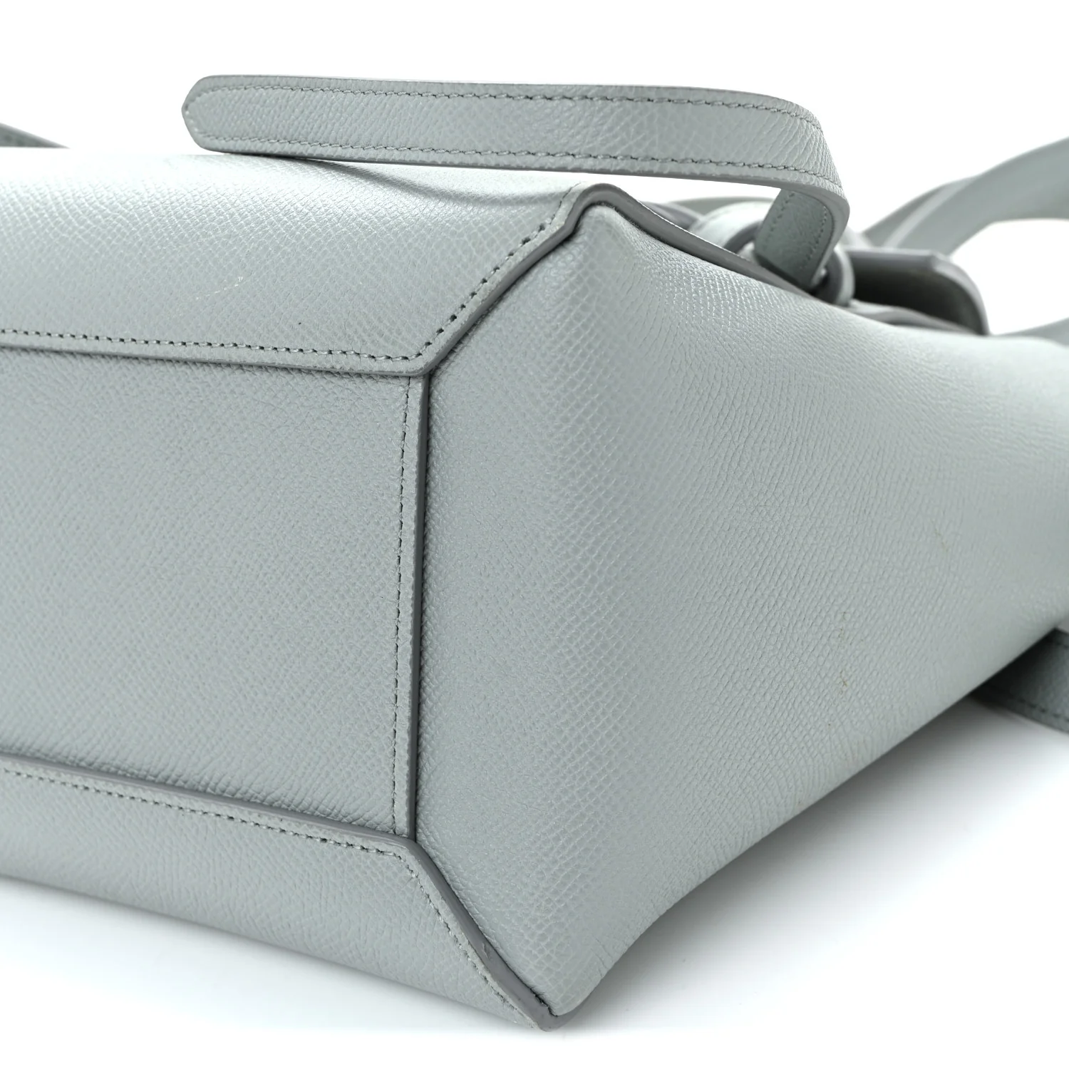 Grained Calfskin Micro Belt Bag Cloud - Image 11