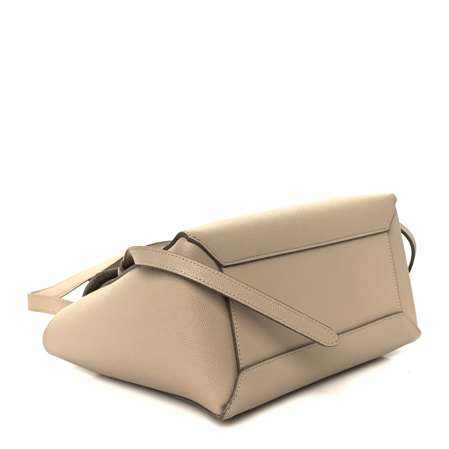 Grained Calfskin Micro Belt Bag Light Taupe - Image 4