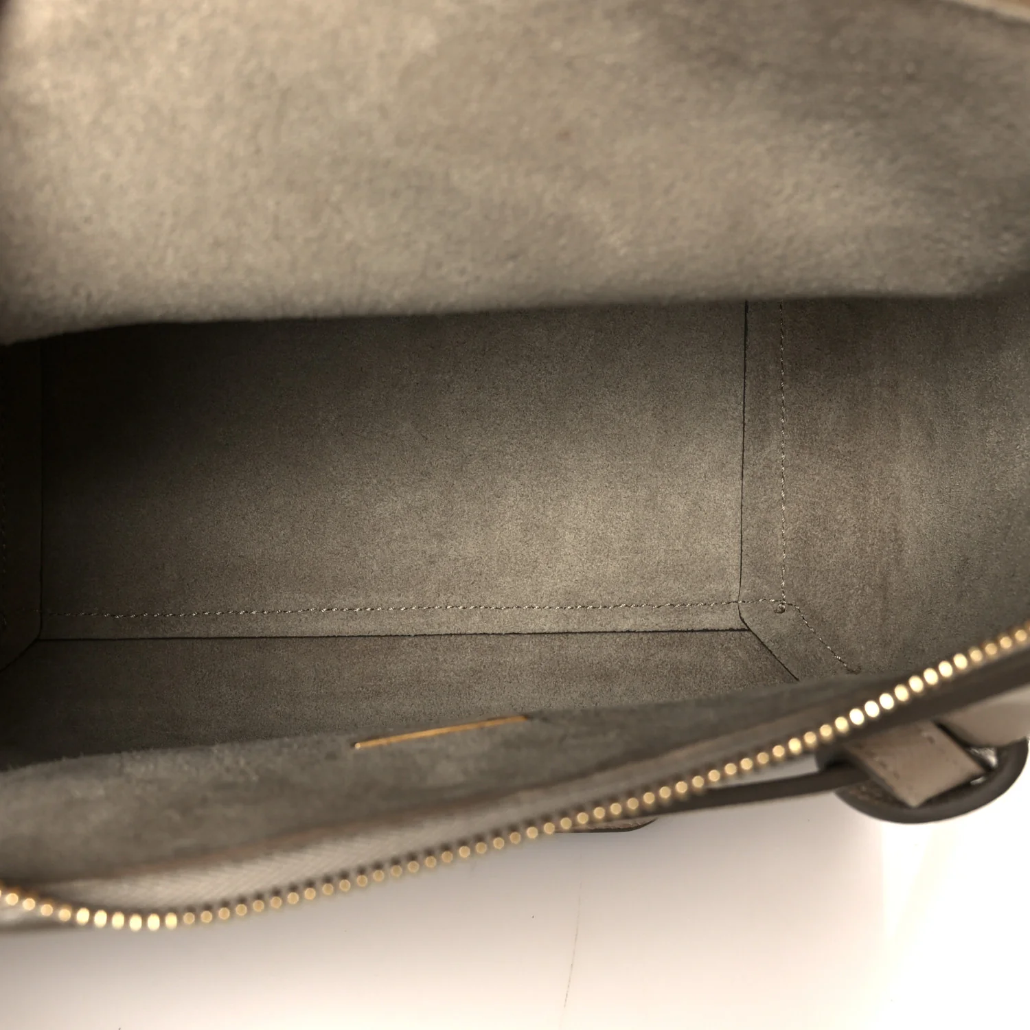 Grained Calfskin Micro Belt Bag Light Taupe - Image 5